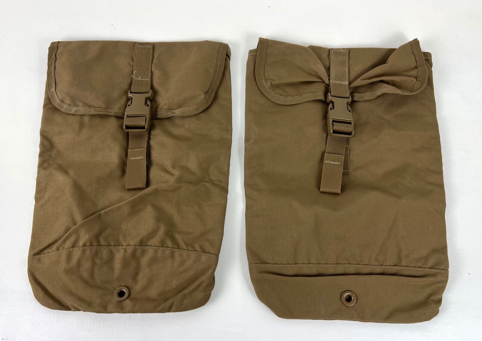 New Lot of 2 ea USMC Hydration 100oz MOLLE Water Pouch Coyote Brown