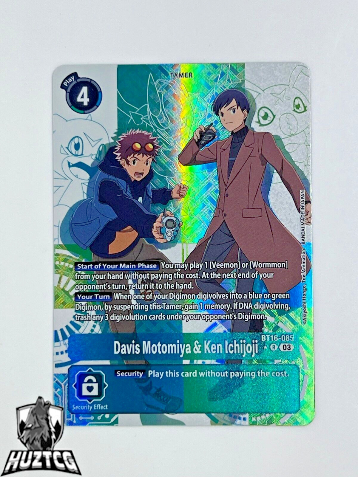 Digimon TCG - Davis Motomiya & Ken Ichijoji - BT16-085 - R - Rare - IN HAND
