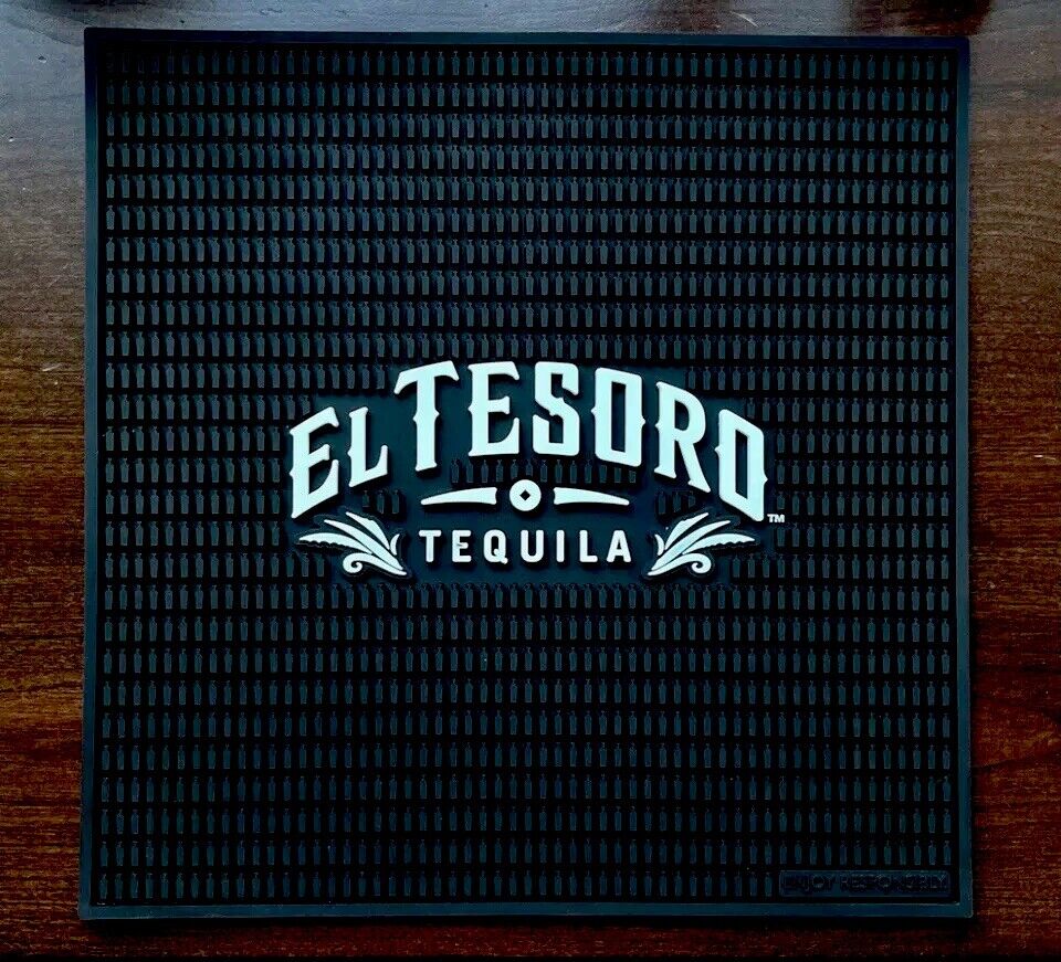 EL TESORO TEQUILA *BRAND NEW* Rubber Service/Wait Station Square Spill Mat 14x14