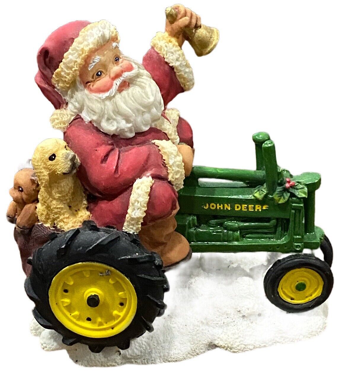 Vintage John Deere Christmas Santa on TractorAmerica\'s Favorite  1998 Enesco