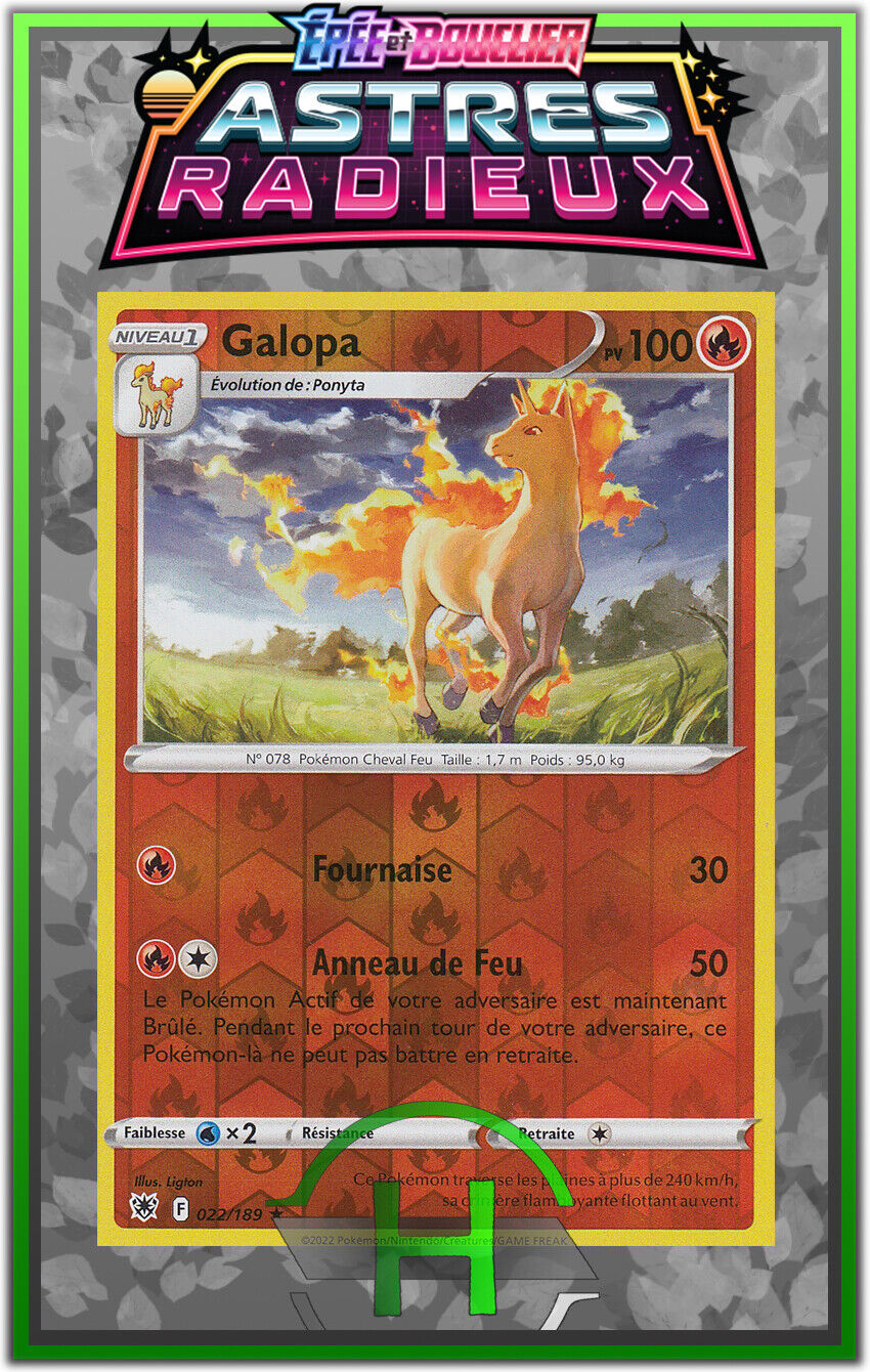 Galopa Reverse - EB10:Radiant Stars - 022/189 - New French Pokemon Card