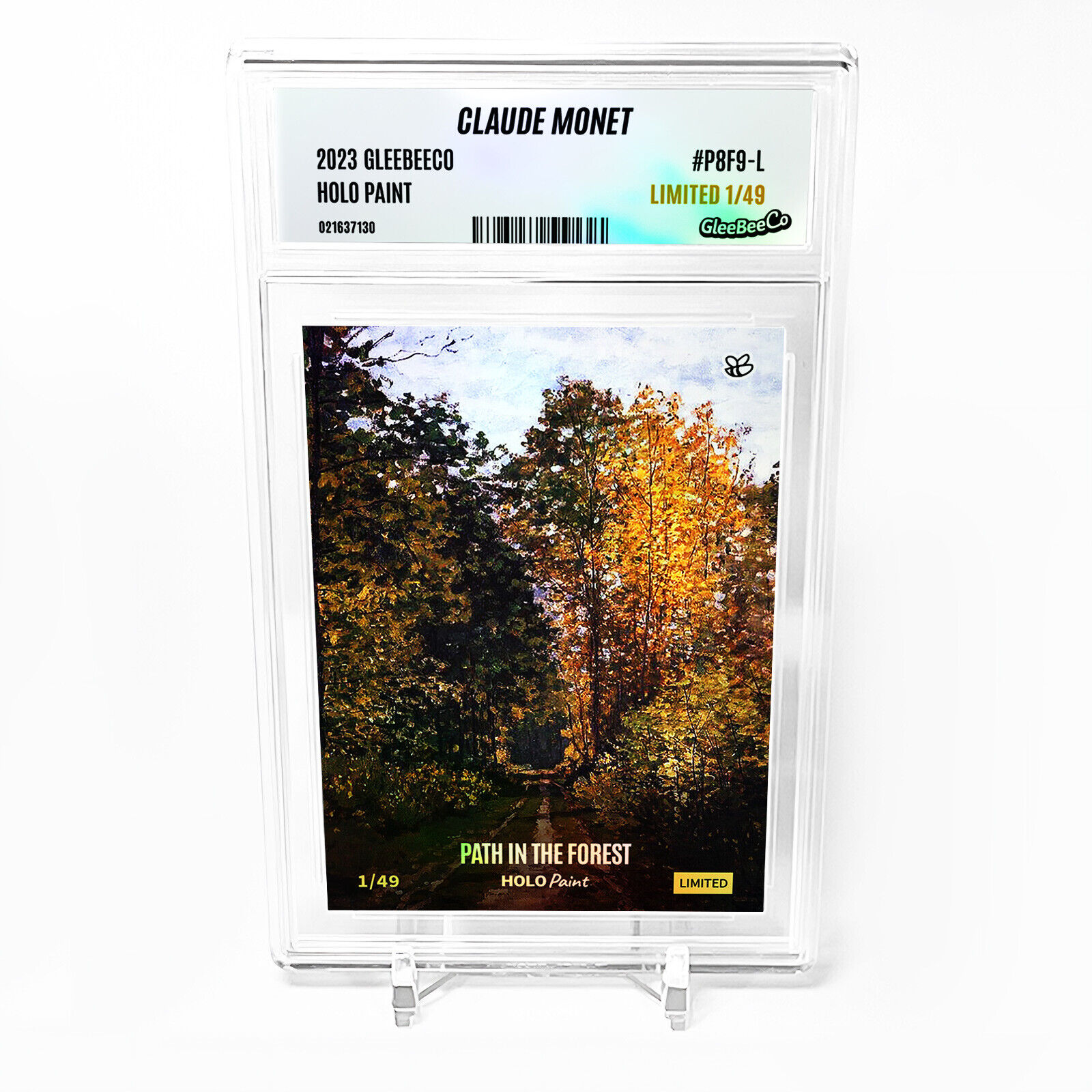 PATH IN THE FOREST Card 2023 GleeBeeCo Holo Paint Claude Monet #P8F9-L /49