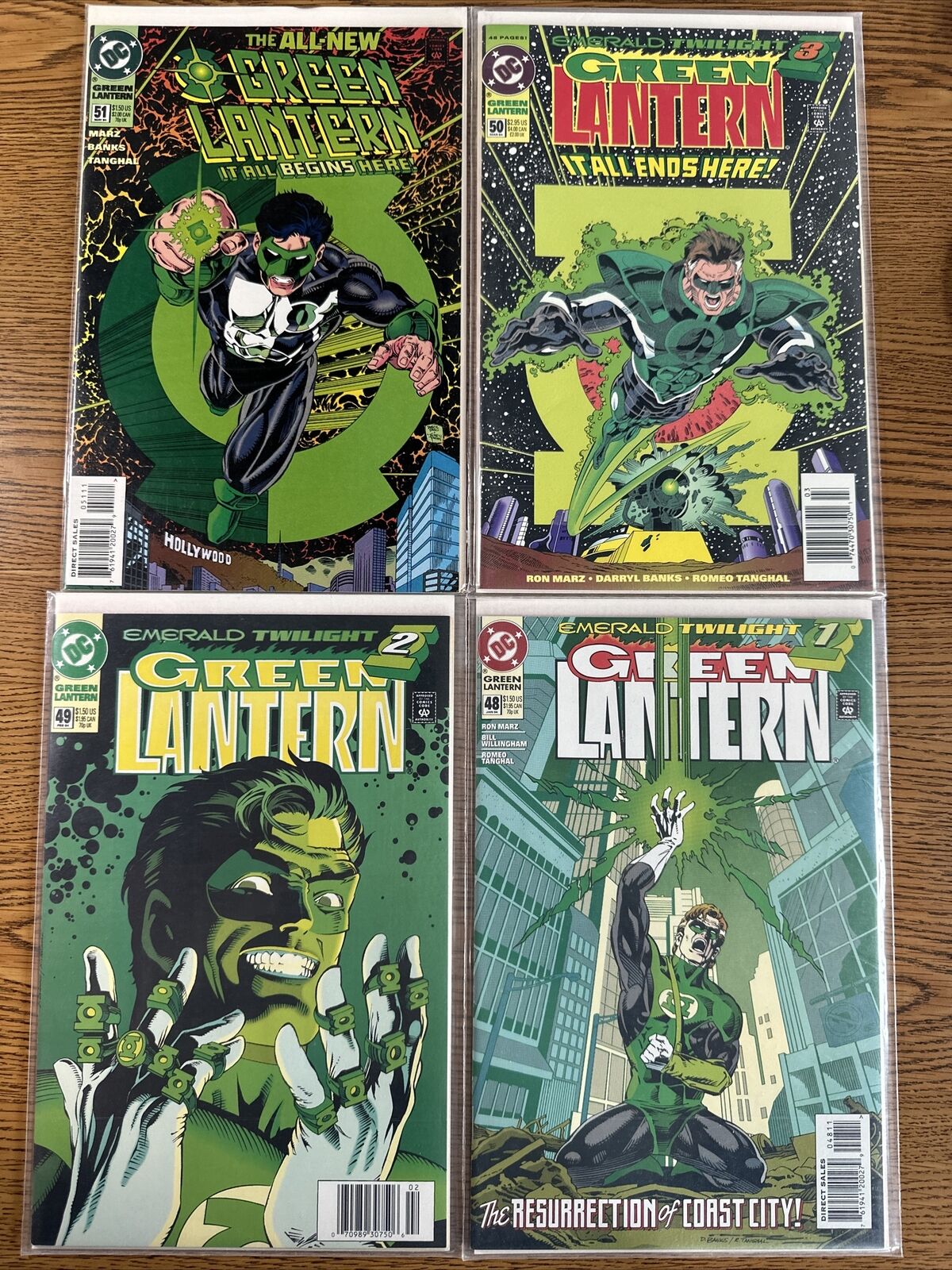 Green Lantern #48 49 50 51 Emerald Twilight Set 1st Kyle Rayner DC Lot Run VF/NM