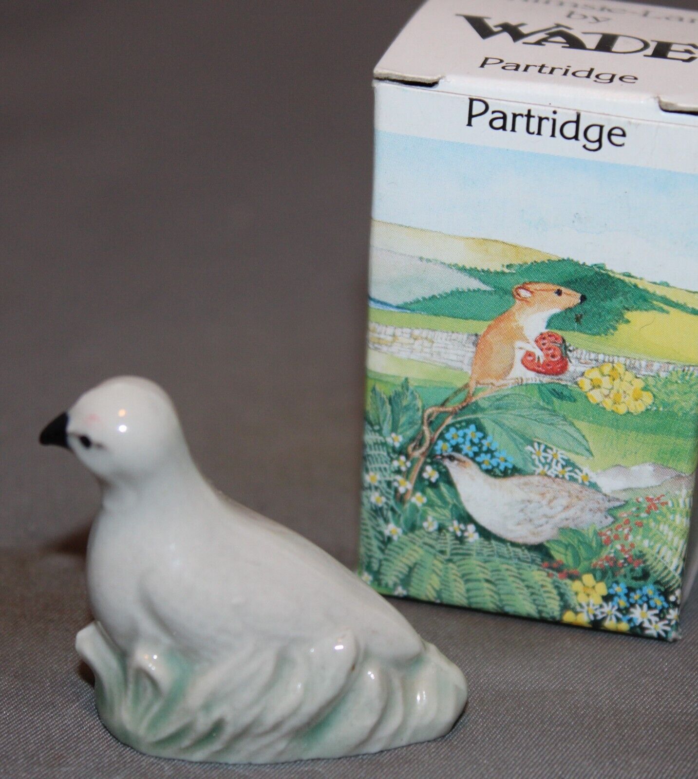 Wade Whimsie-Land British Wildlife series Partridge w/presentation box