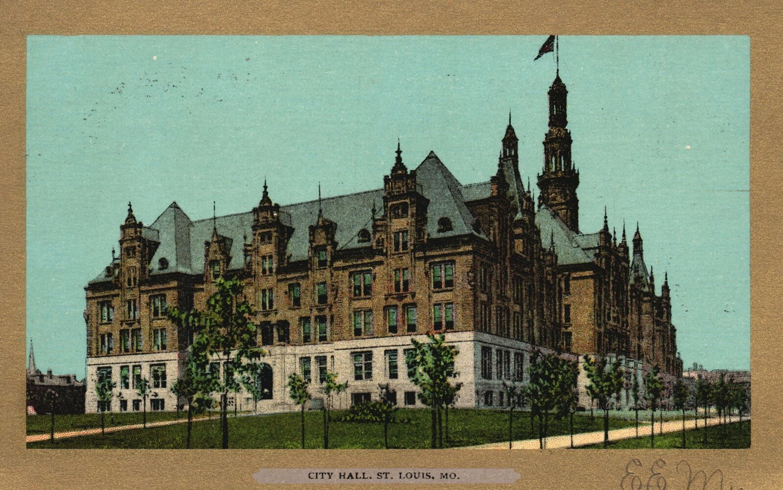 Vintage Postcard 1900\'s City Hall St. Louis Mo. Missouri Pub by The Ulman Mfg.