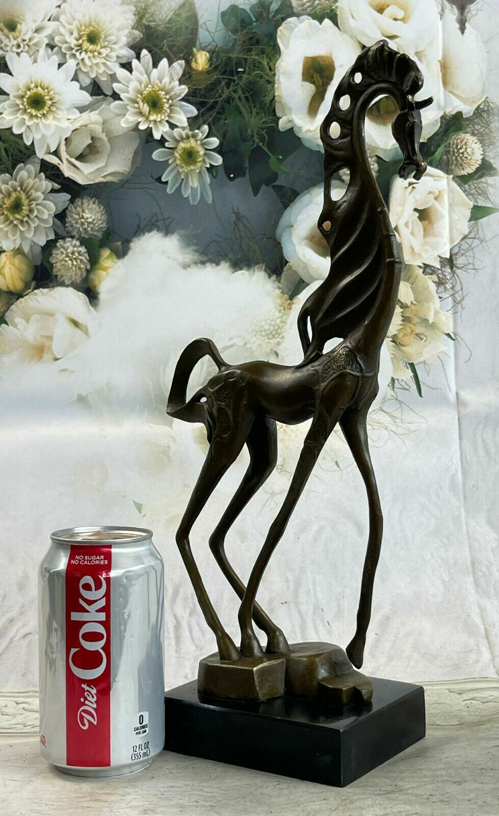 Rare DALI Horse 100% Real Bronze Sculpture Figure Statue Art Deco Hot Cast SALE