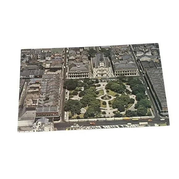 Postcard Aerial View of Jackson Square New Orleans Louisiana Vintage A307