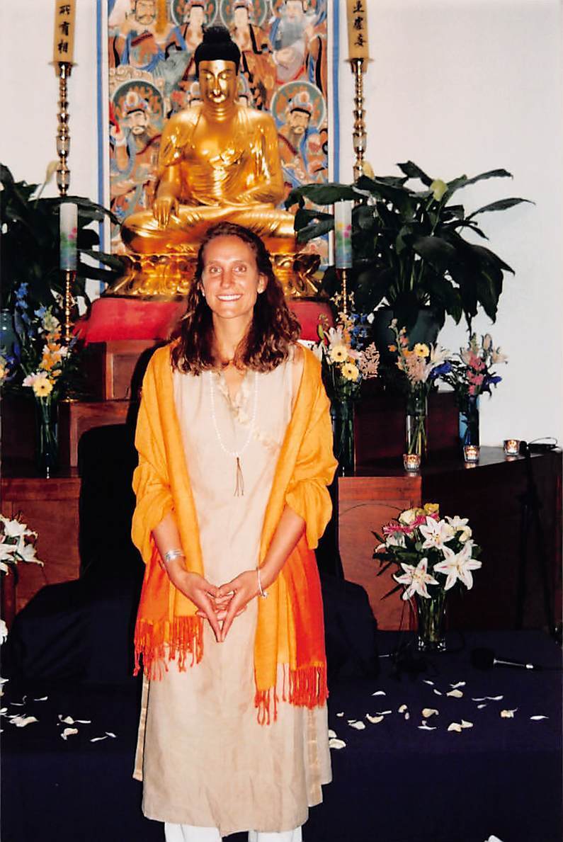 1990s Original Color Photo 4x6 Woman Buddha Buddhist Temple C35 #12