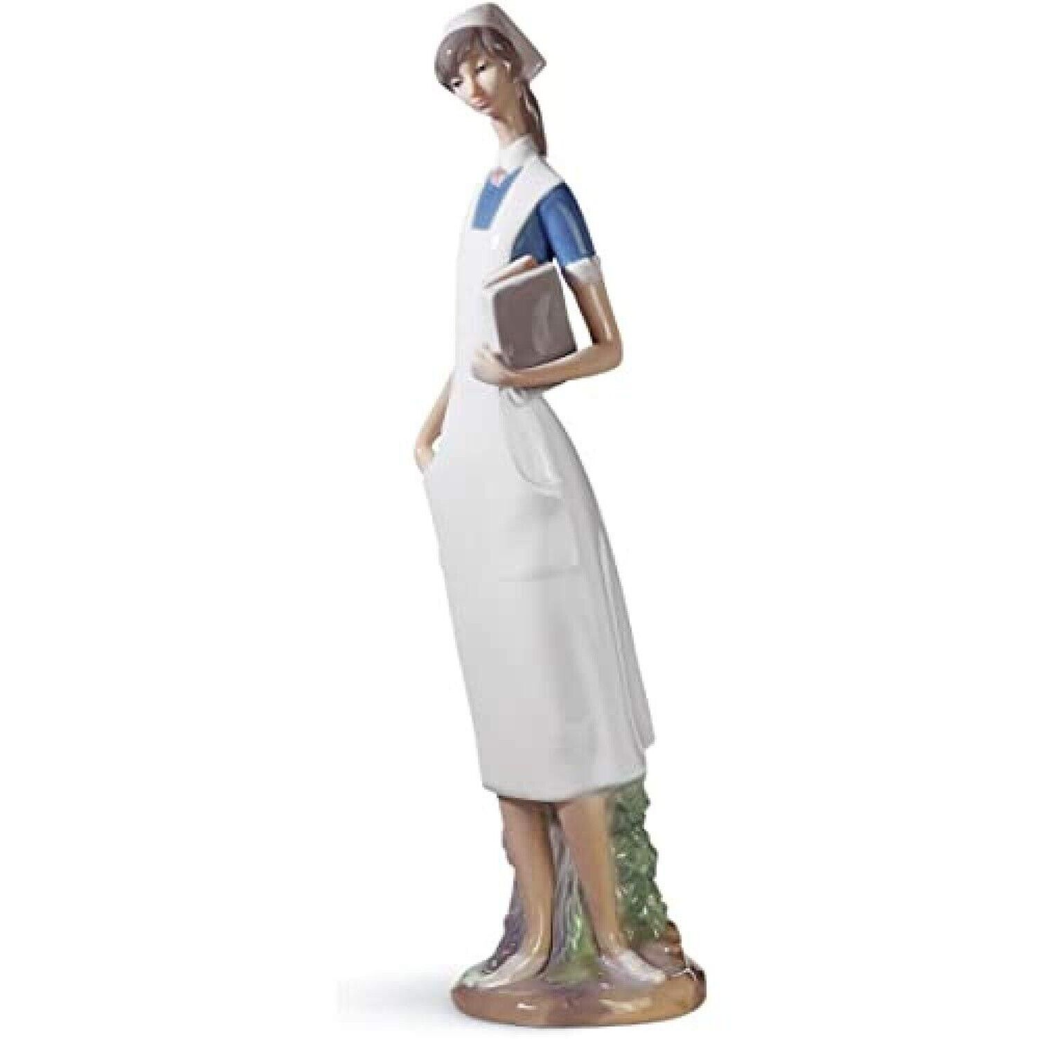 LLADRÓ Nurse Figurine. Porcelain Nurse Figure.