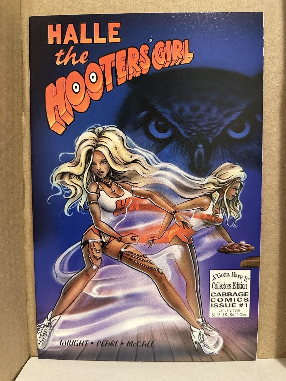 Halle the Hooters Girl #1 NM Recalled Comic, Low Print (1998)