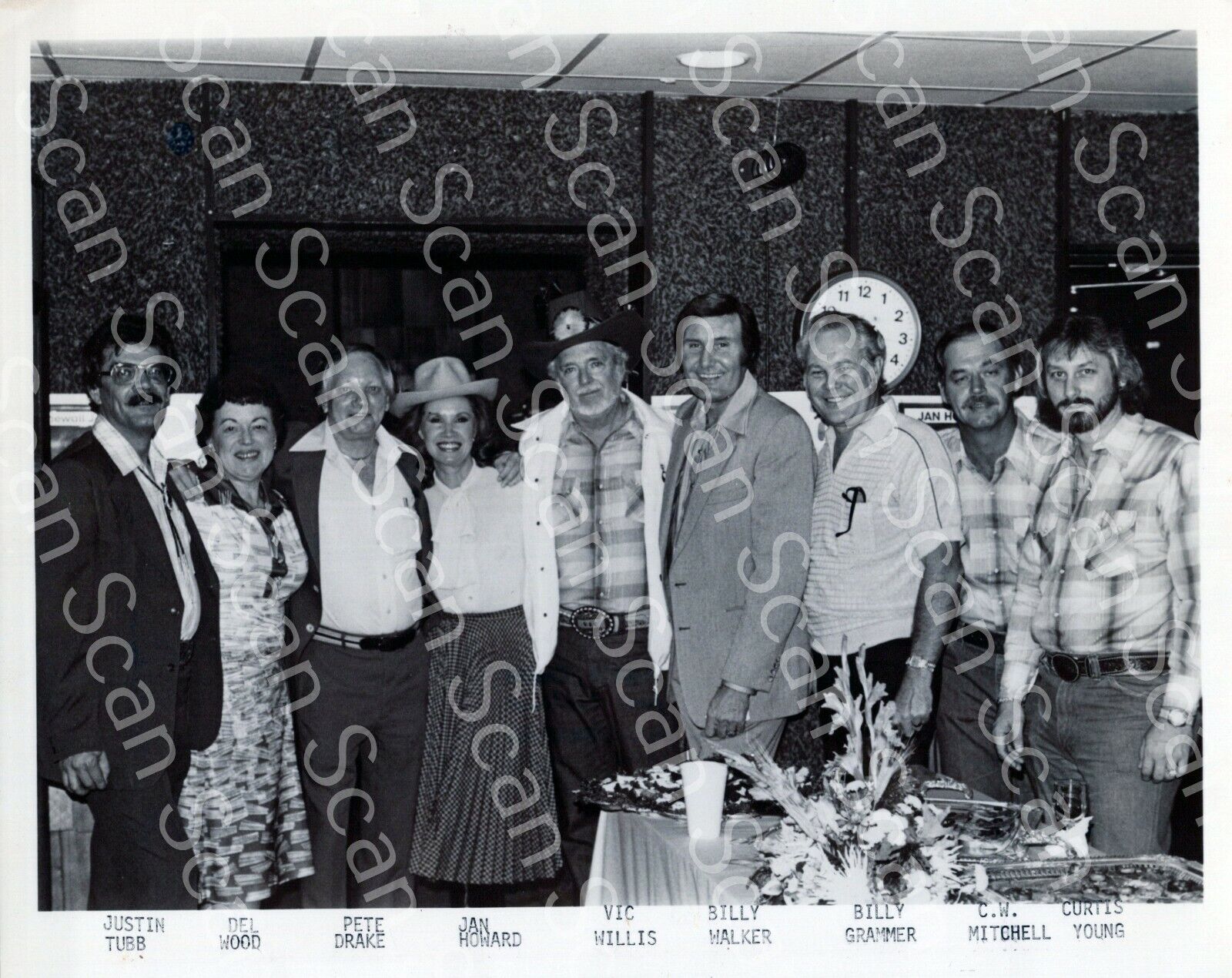 Billy Walker Jan Howard Del Wood   VINTAGE 8x10 Press Photo Country Music 1