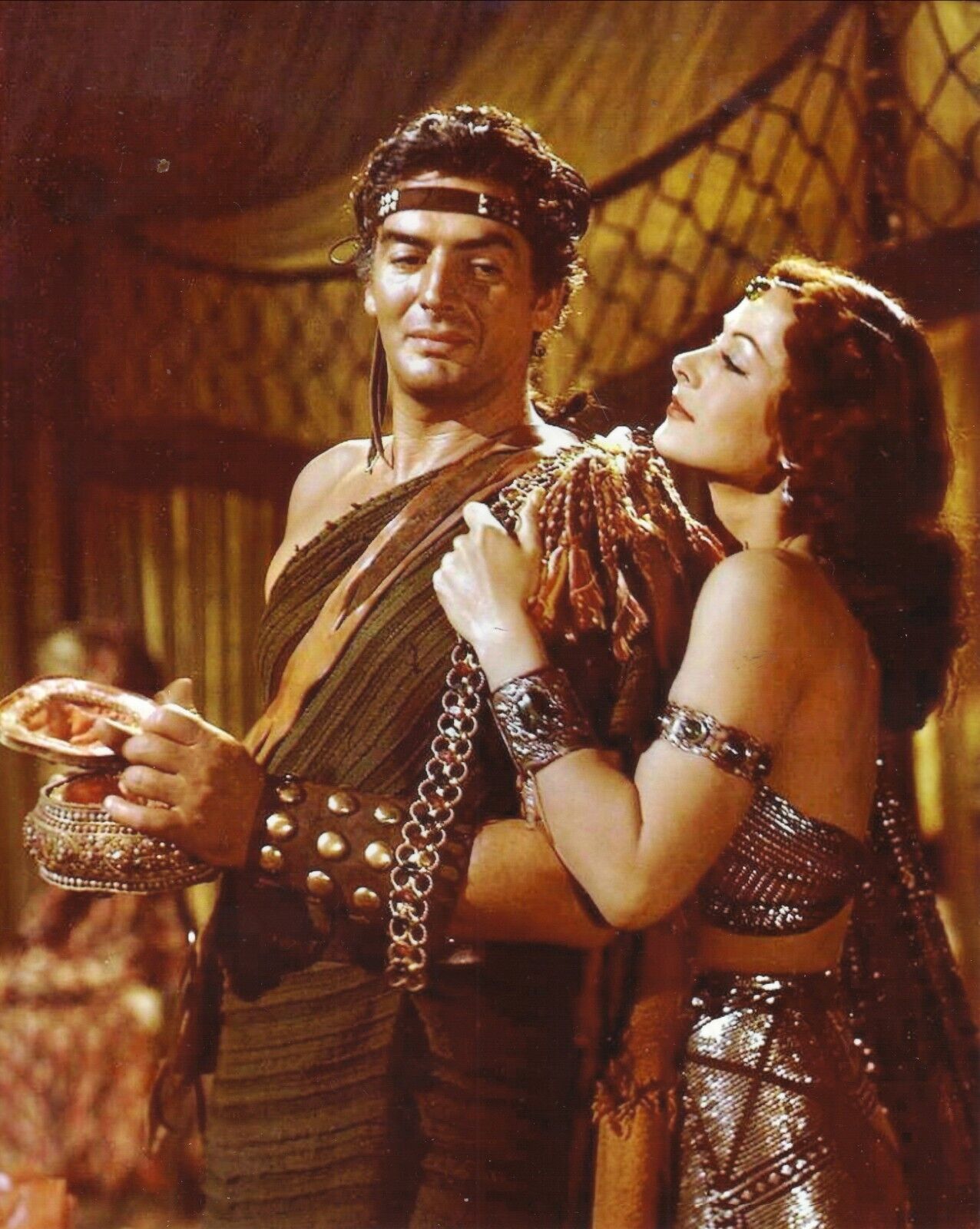 Samson and Delilah--Victore Mature--Heddy Lamarr--Glossy 8x10 Color Photo