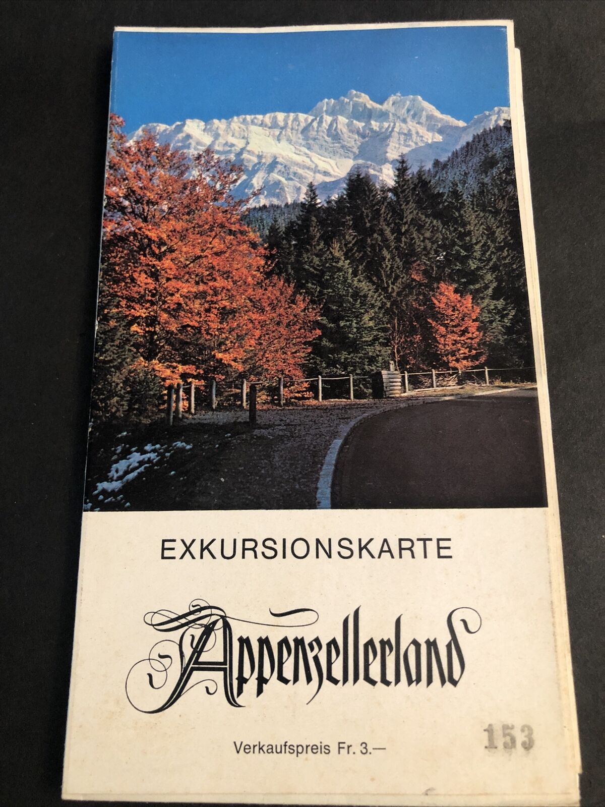 VTG SWITZERLAND MAP  Appenzellerland 1950