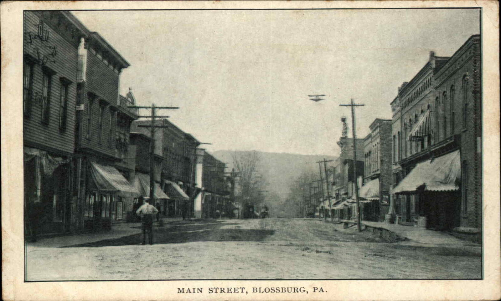 Blossburg Pennsylvania PA Main St. 1908 Used Postcard