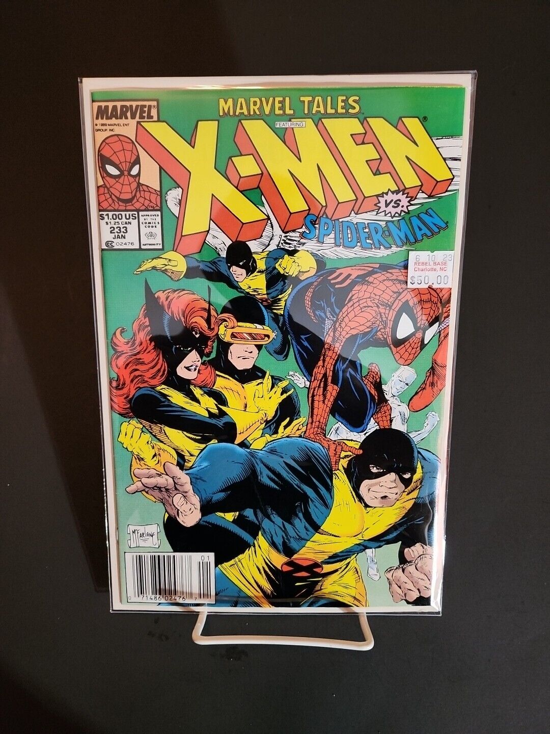 Marvel Tales #233 (Mavel 1990) Newsstand - X-men Vs Spider-Man - McFarlane 