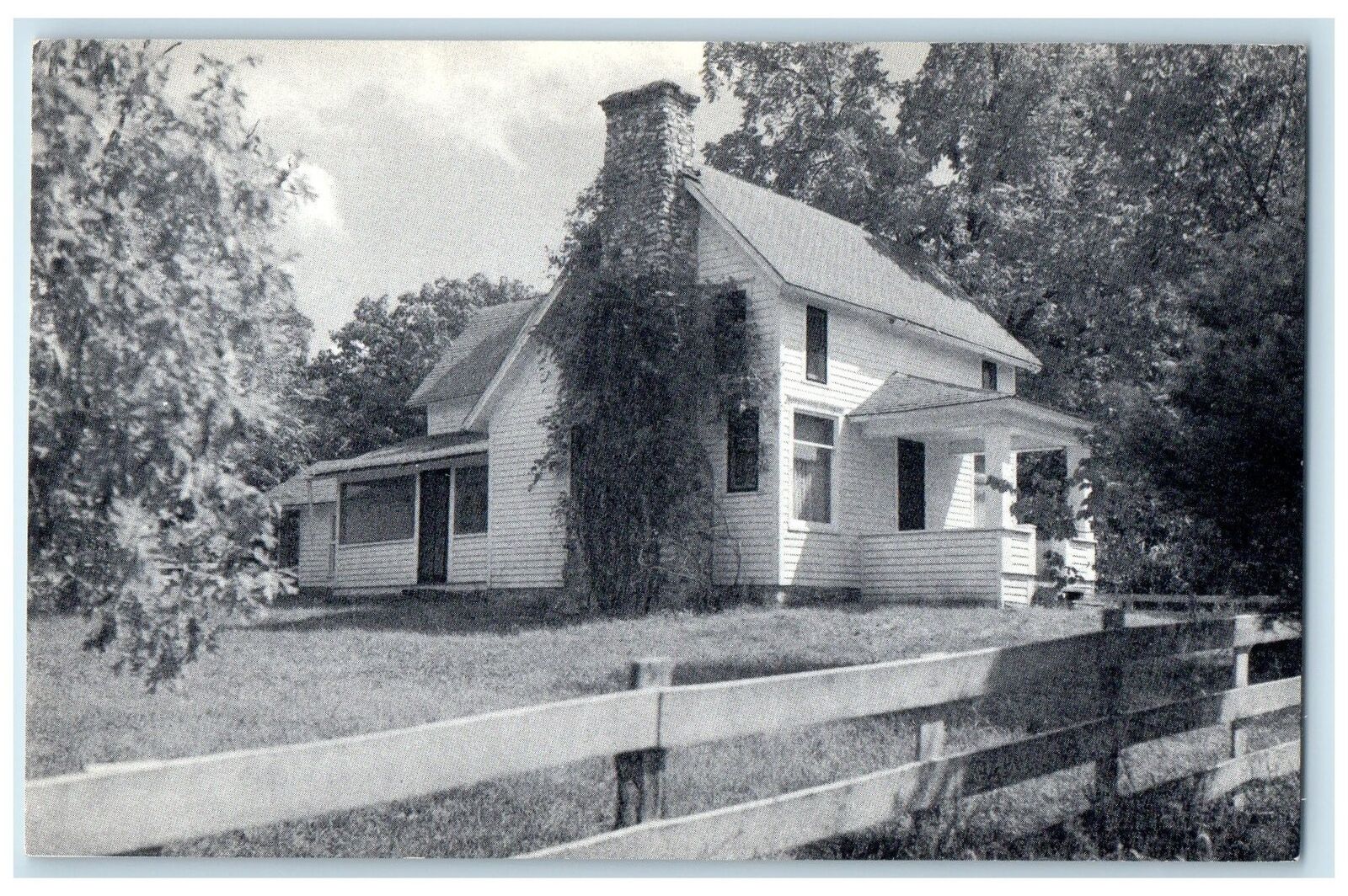 c1950's Home Of Laura Ingalls Wilder House Mansfield Missouri Vintage Postcard