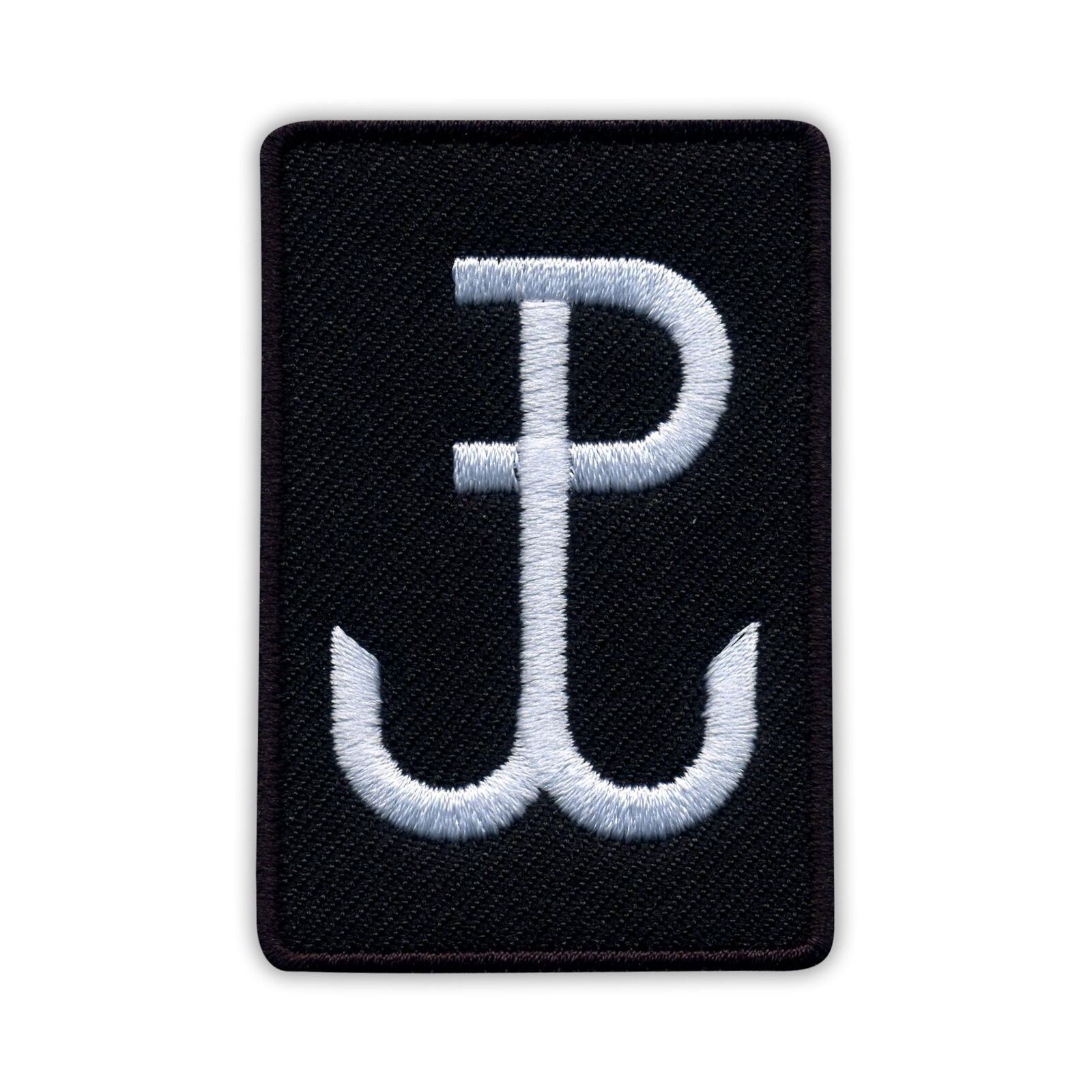 Fighting Poland - Anchor (black) Small /Polska Walczaca - Kotwica Patch/Badge Em