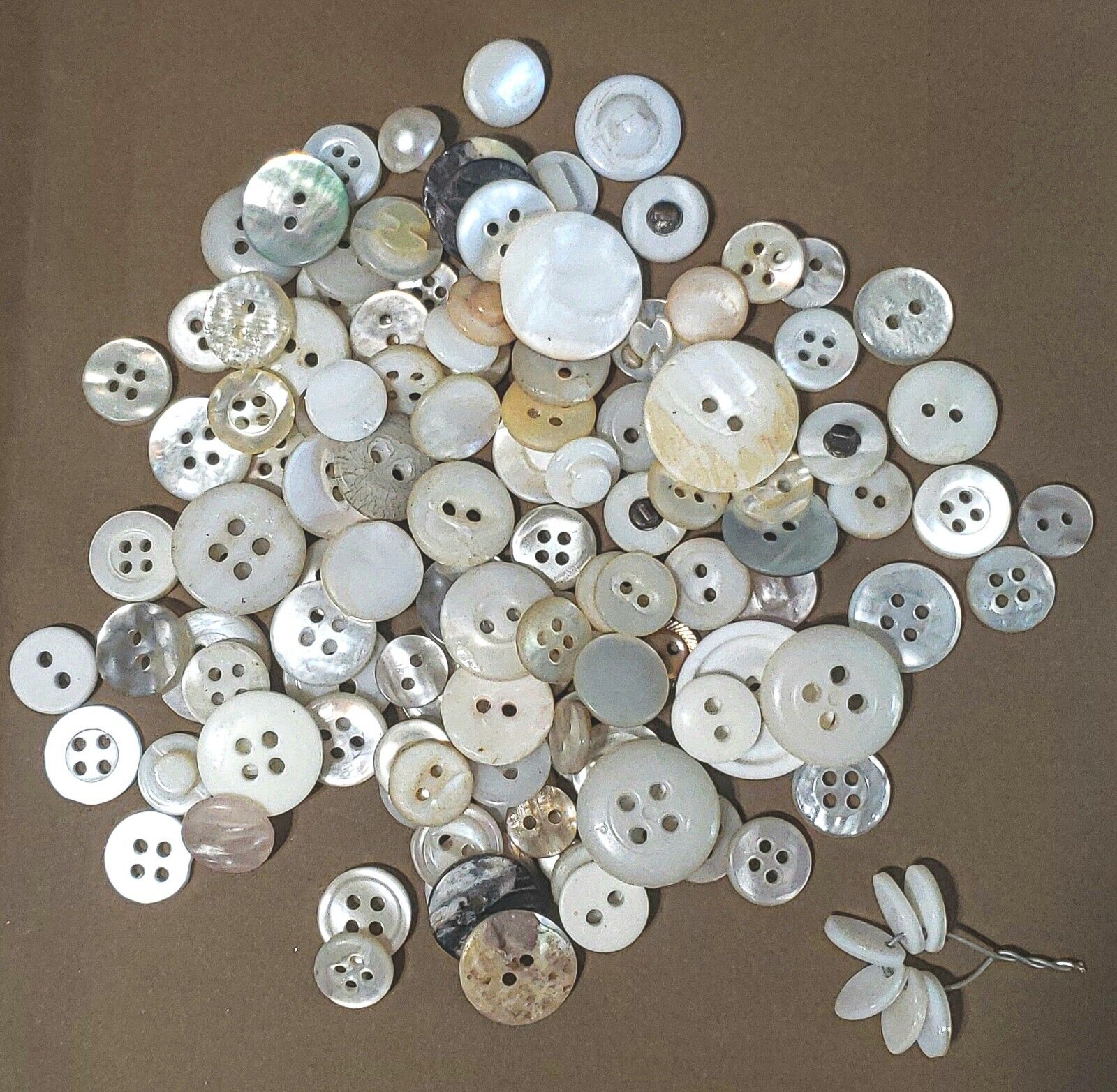 Vintage Button Lot - Mostly Shell MOP 