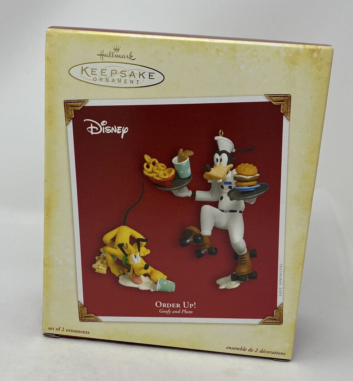 Hallmark Keepsake Ornaments Disney Goofy and Pluto Order Up 2005