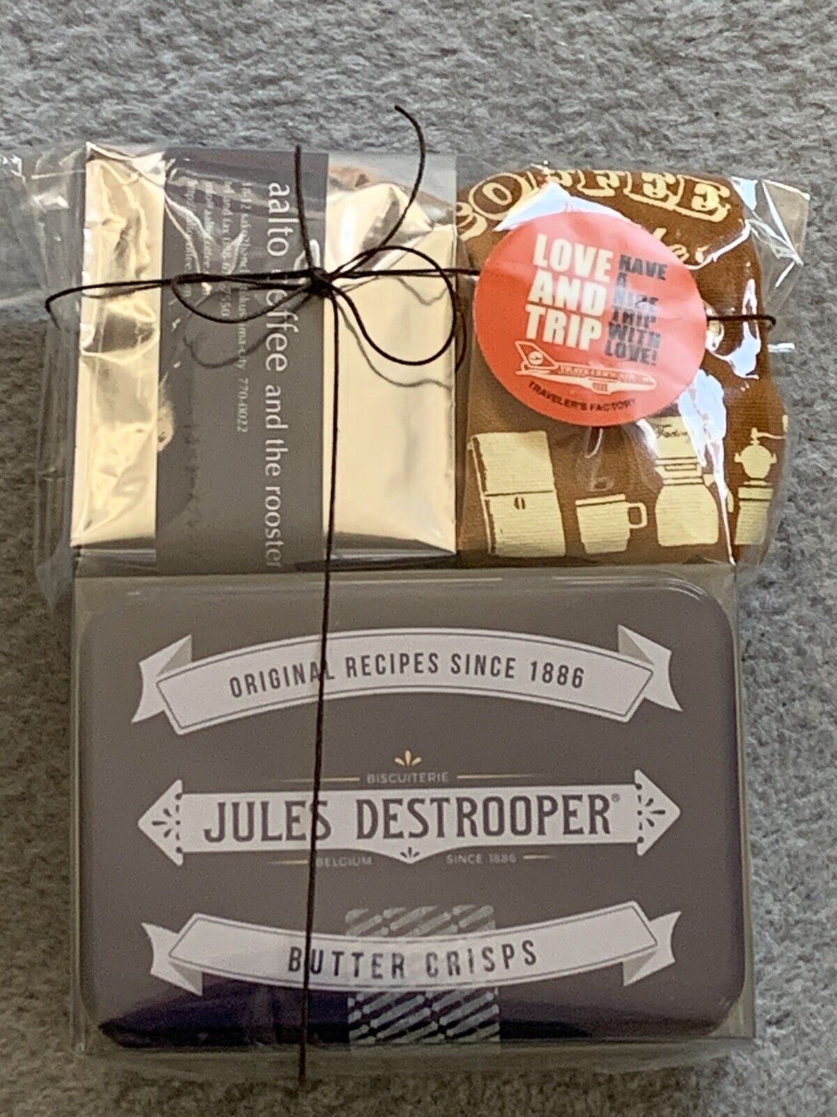 Traveler\'s Company Bundle: Jules Destrooper cookies, Aalto Coffee + Coffee Bag