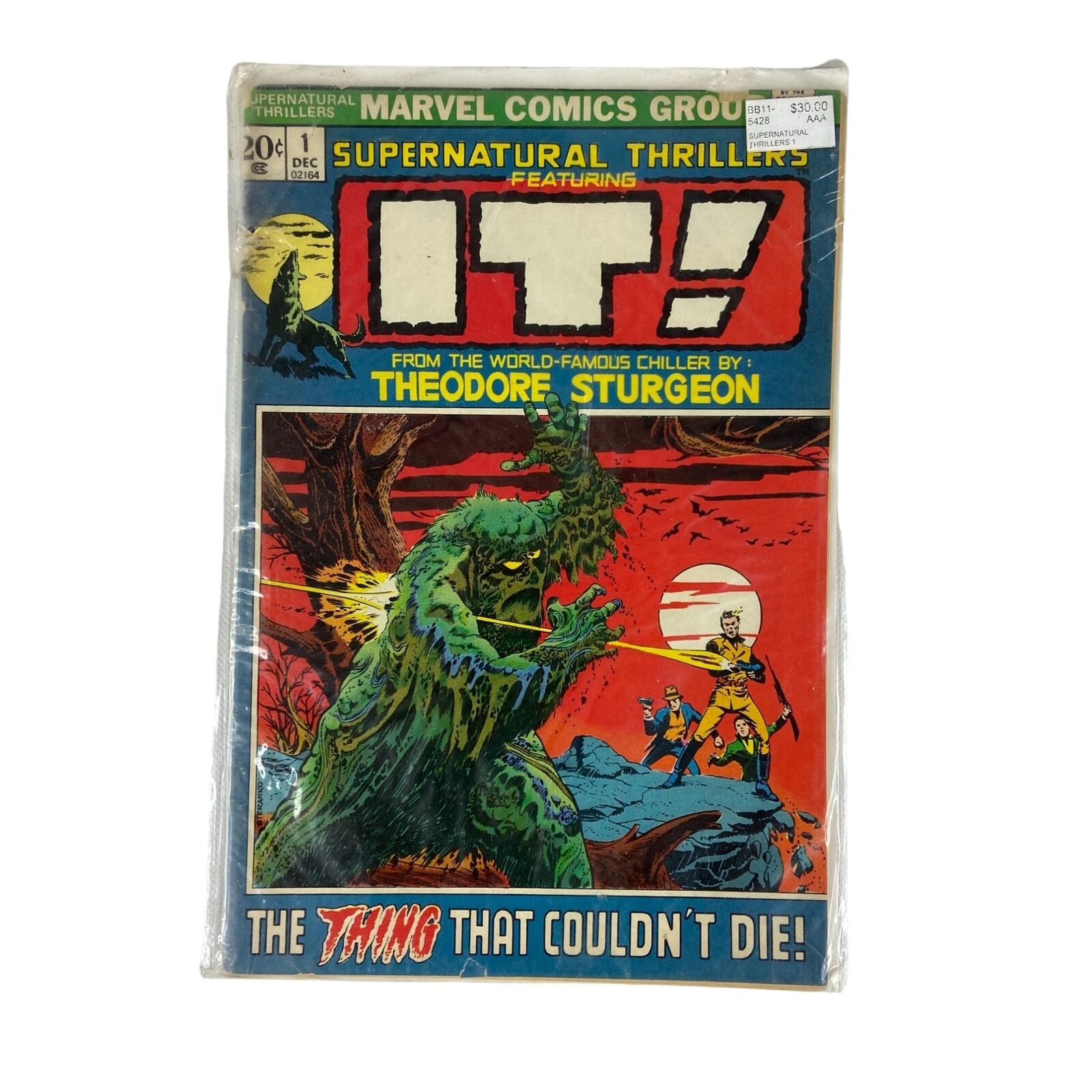 Supernatural Thrillers It Issue 1 December 1972 Sturgeon Steranko Marvel