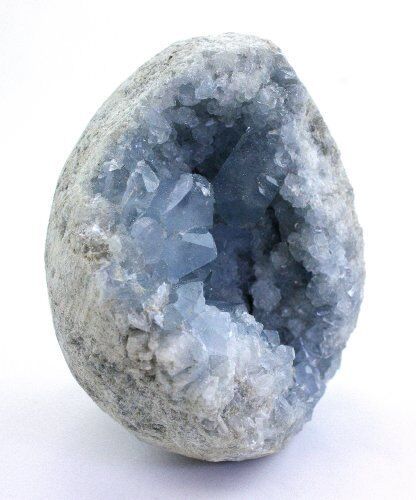 Blue Celestite Crystal Cluster from Madagascar 1/2lb to 1lb, Meditation Stone