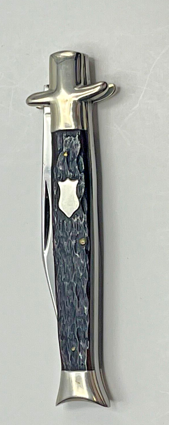 Vintage Winchester Trademark USA 1987 Jigged Bone 1901 Fishtail Bowtie Knife