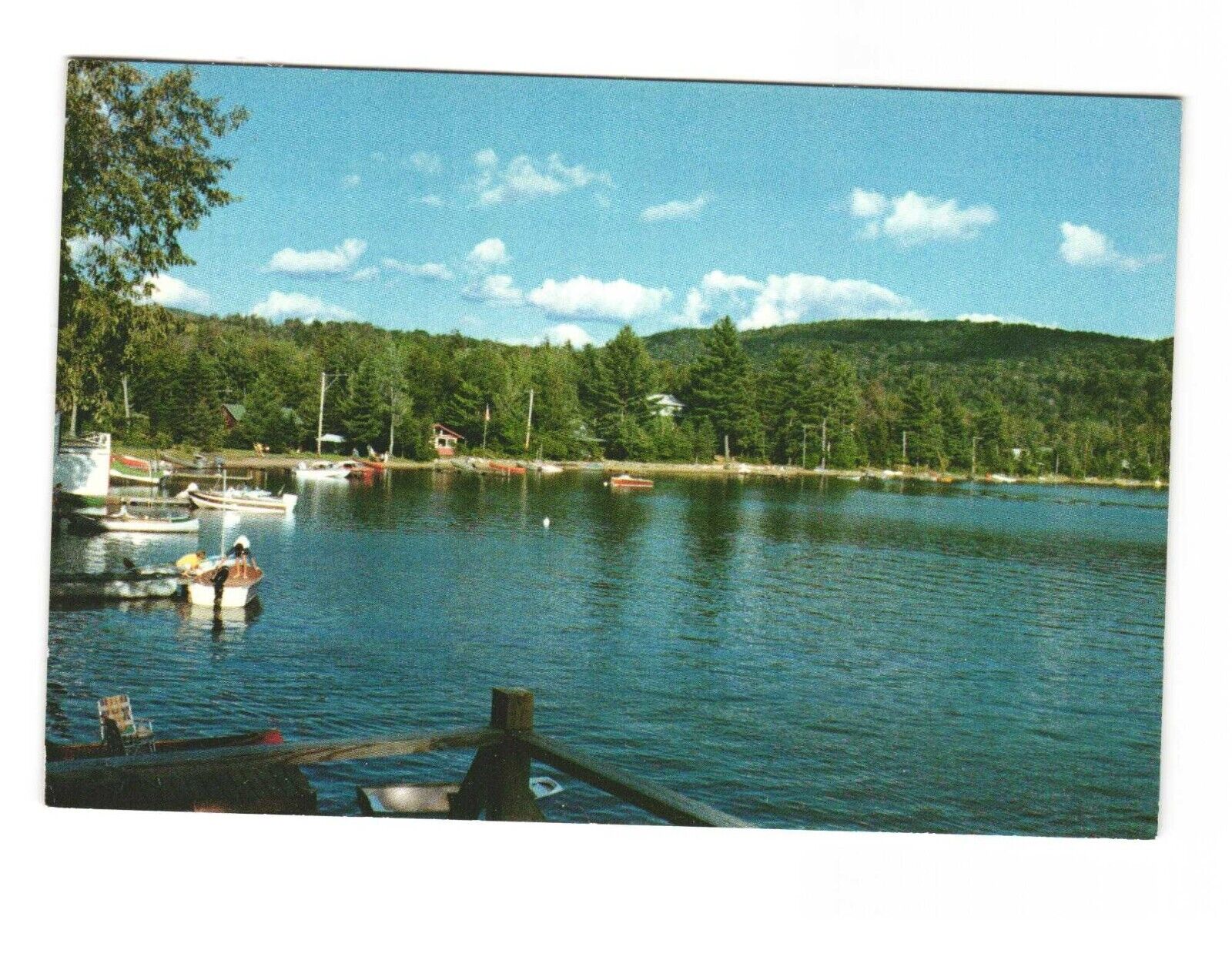 Limekiln Lake Adirondack Mountains New York State Vintage Postcard