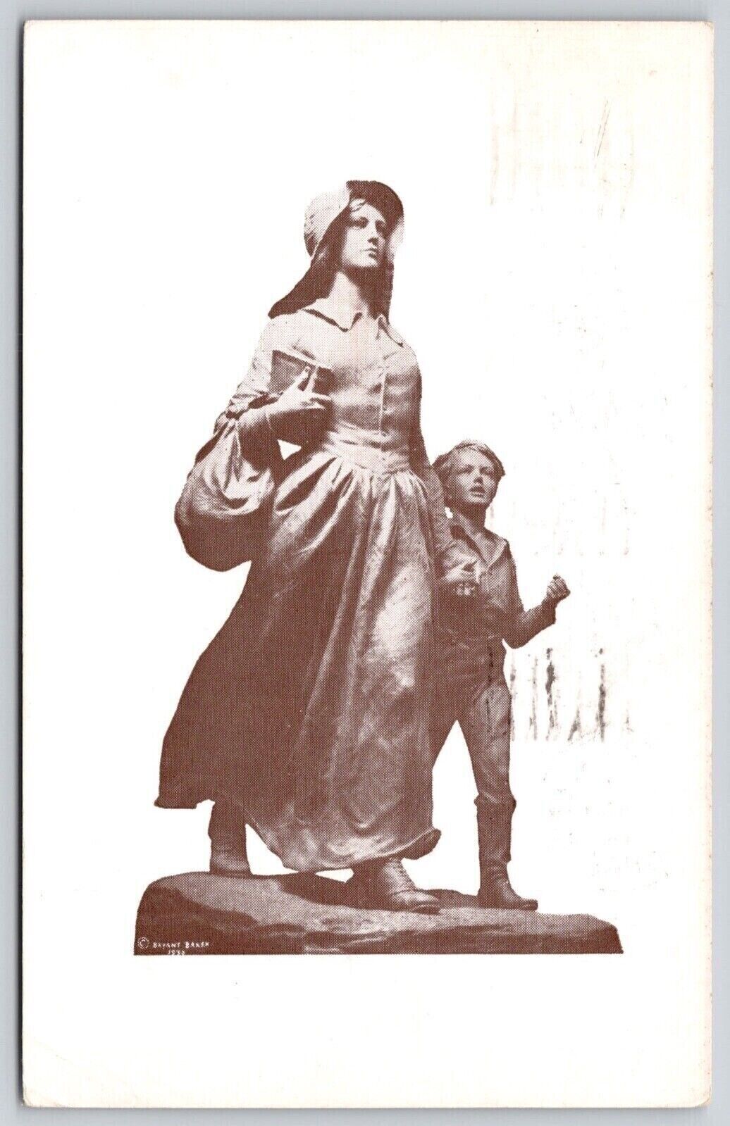 Pioneer Woman Statue Ponca City Oklahoma Monument Historic Sculpture Postcard