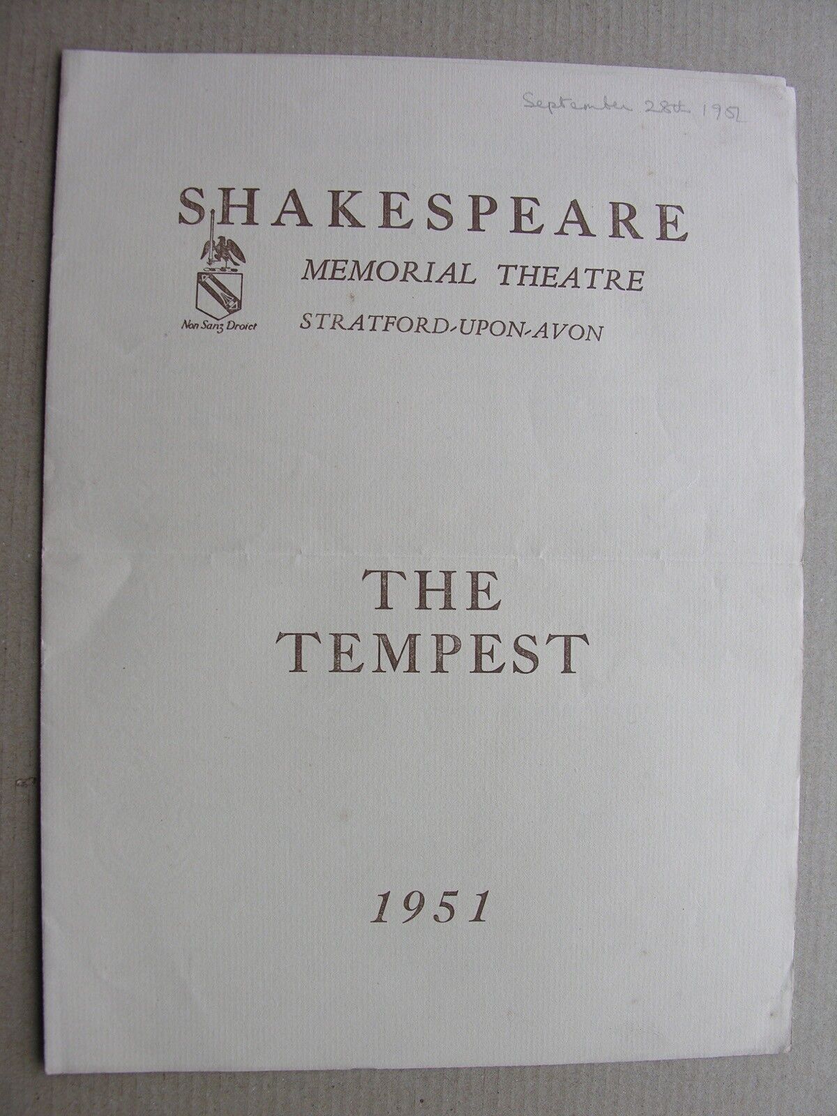 1951 THE TEMPEST Shakespeare Richard Burton, Michael Redgrave, Hugh Griffith