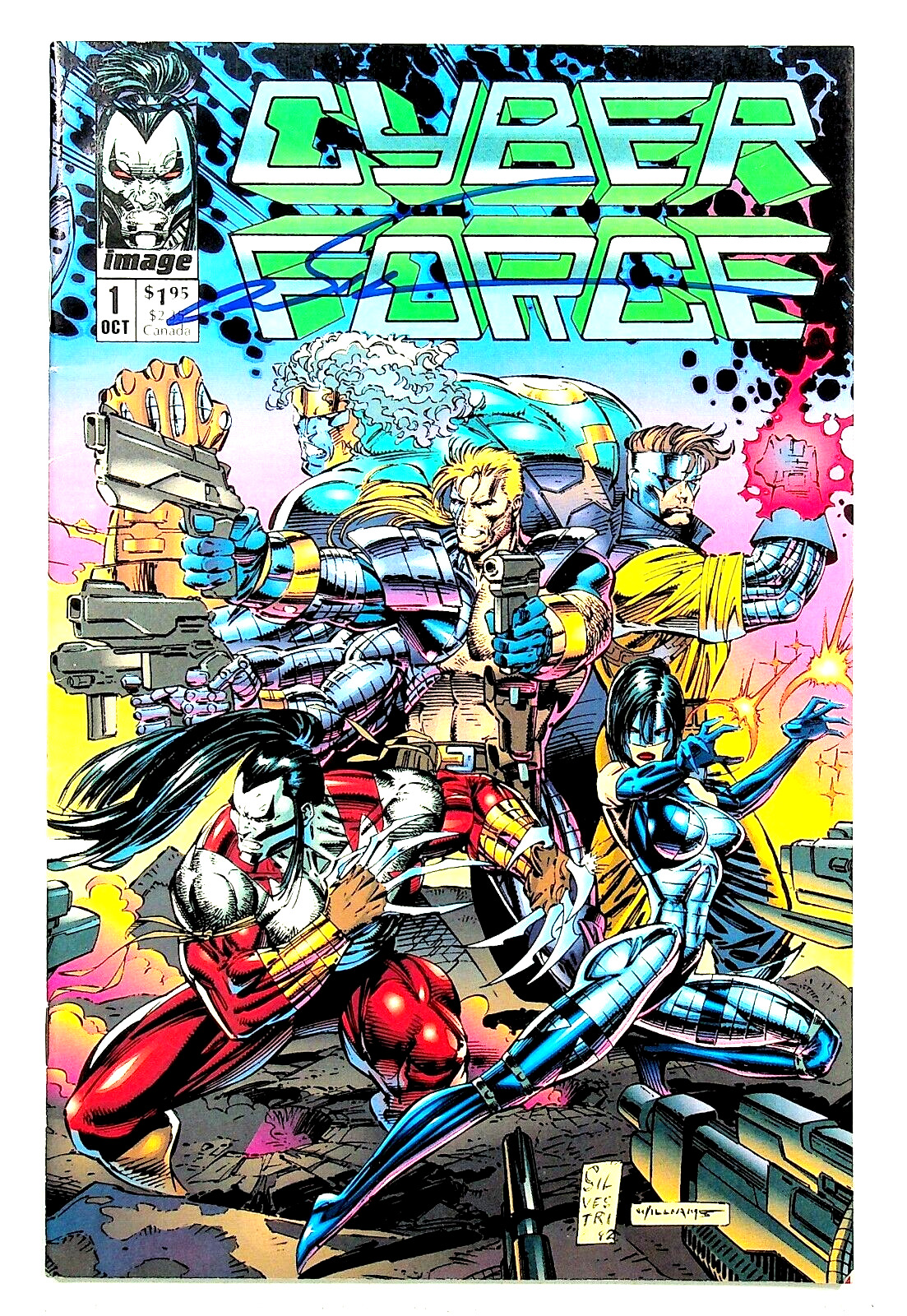 Cyberforce #1 Signed by Marc Silvestri Image Comics