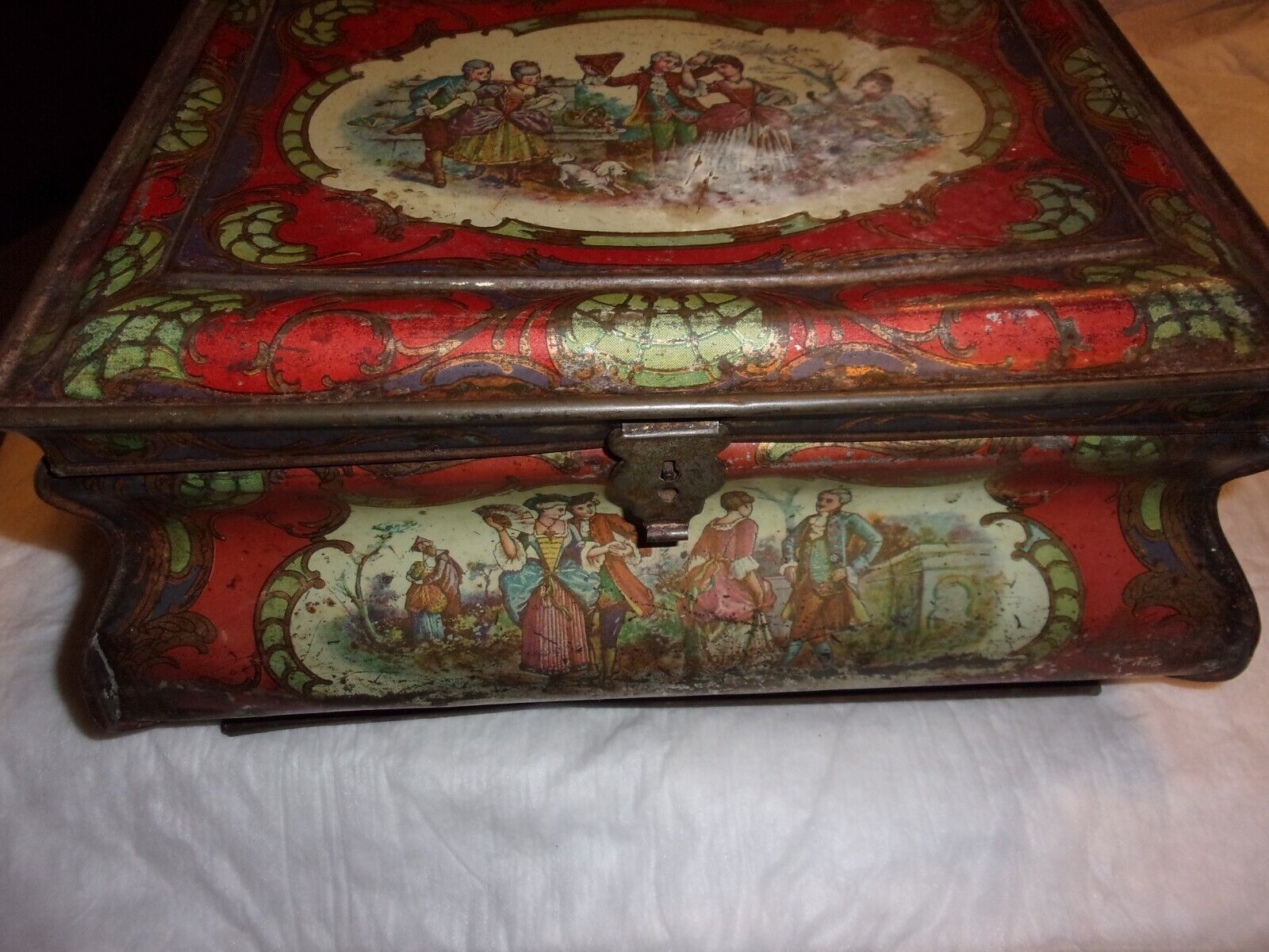 Antique Victorian Tin Box