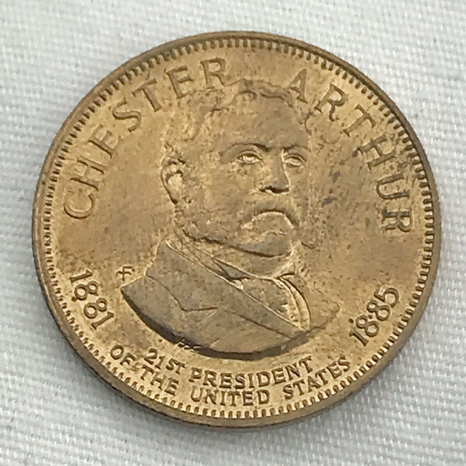 Chester Arthur Presidential Coin Token Vintage