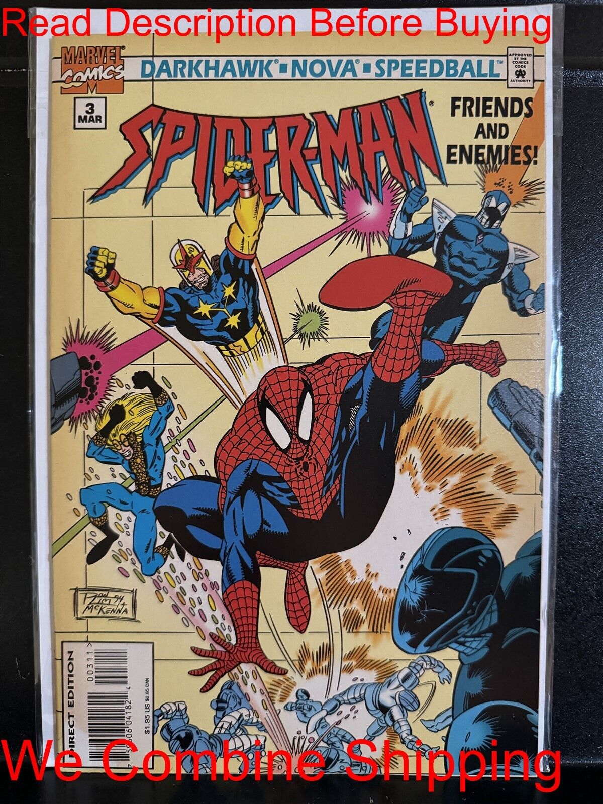 BARGAIN BOOKS ($5 MIN PURCHASE) Spider-Man Friends and Enemies #3 (1995 Marvel)