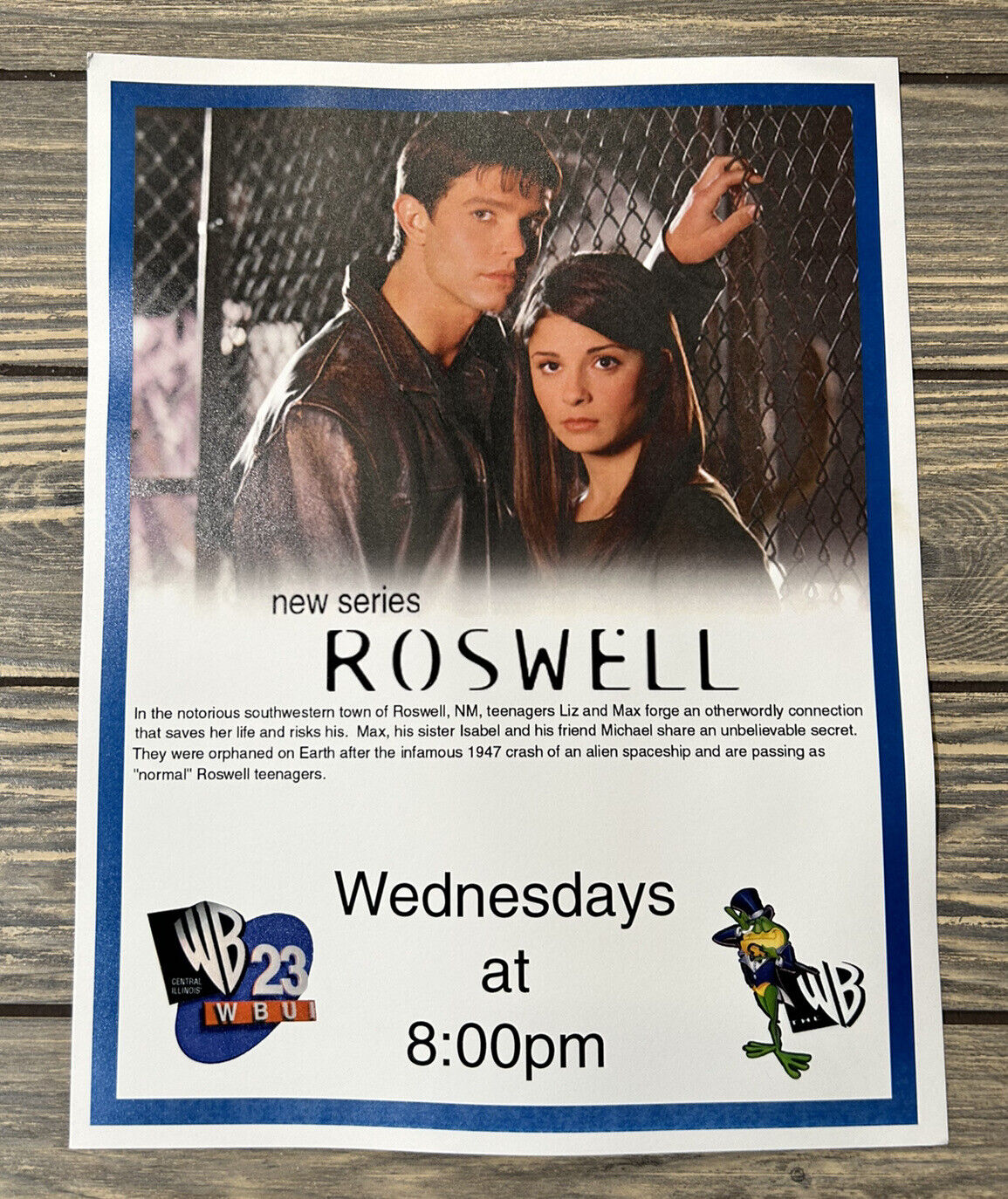 Vintage Roswell WB 23 WBU 8.5” x 11” Promo Flyer Ad