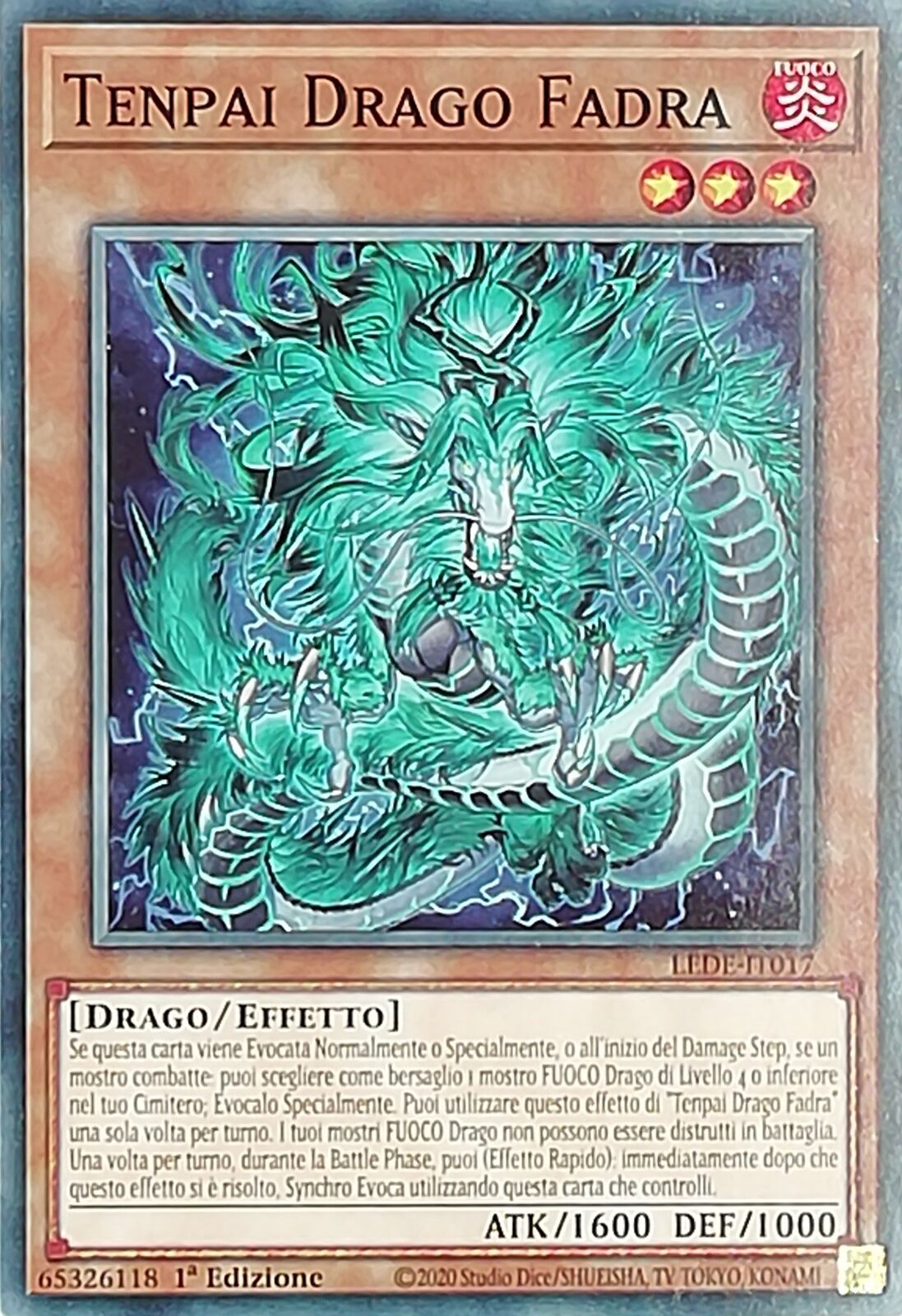 Tenpai Dragon Fadra - Common - Legacy of Destruction - LEDE-IT017 - ITA New