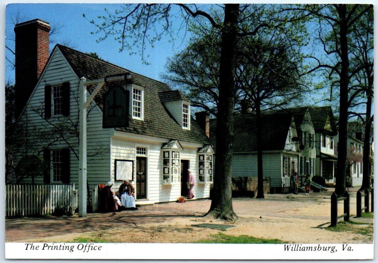 Postcard - The Printing Office - Williamsburg, Virginia
