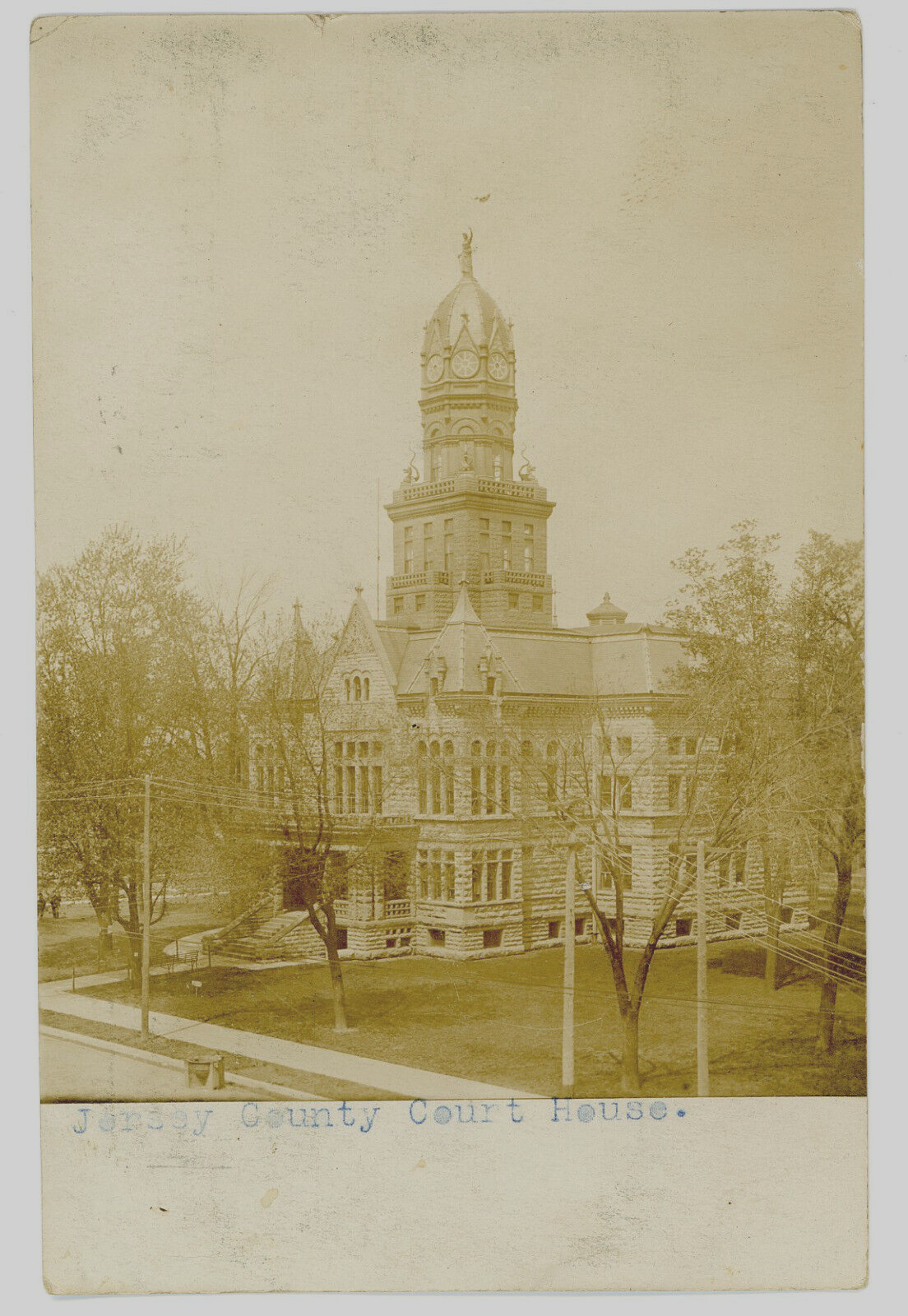 RPPC Jersey County Illinois courthouse 1906 or 1908