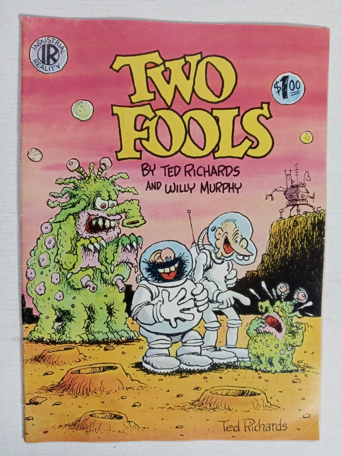 TWO FOOLS #1 (Saving Grace 1976) 1st Print Underground Ted Richards FN+