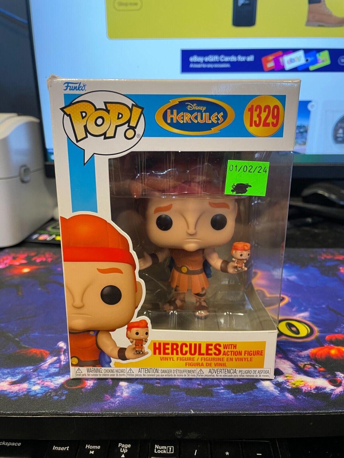 OS5 Funko Pop Vinyl Disney Hercules with Action Figure WonderCon Exclusive 1329