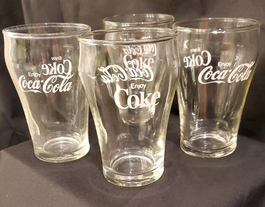 Libby Coca-cola Drinking Glasses, 4\