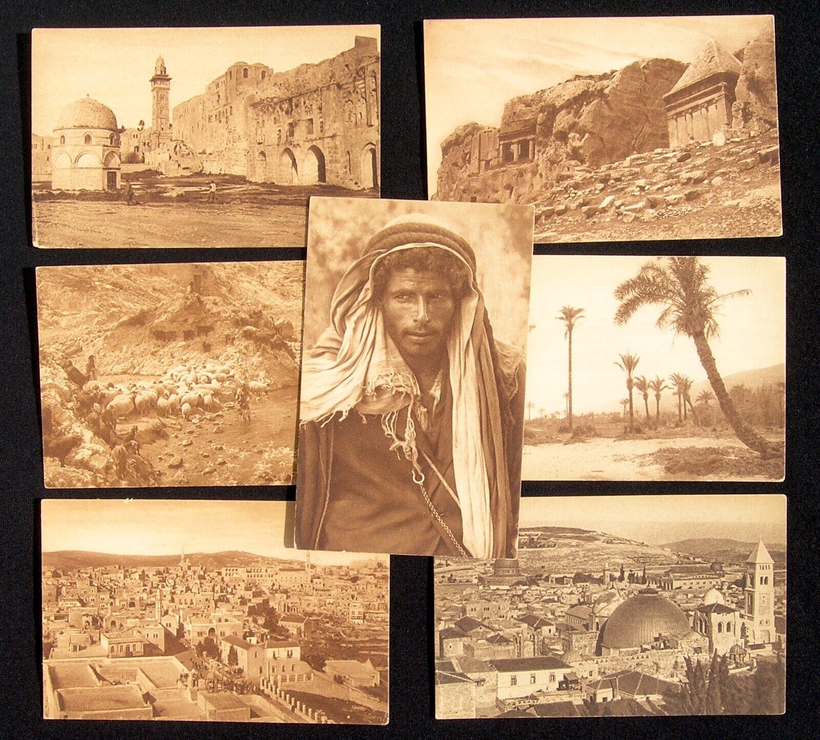 Antique Vintage Jerusalem Palestine Jamal Bros Postcards (7)