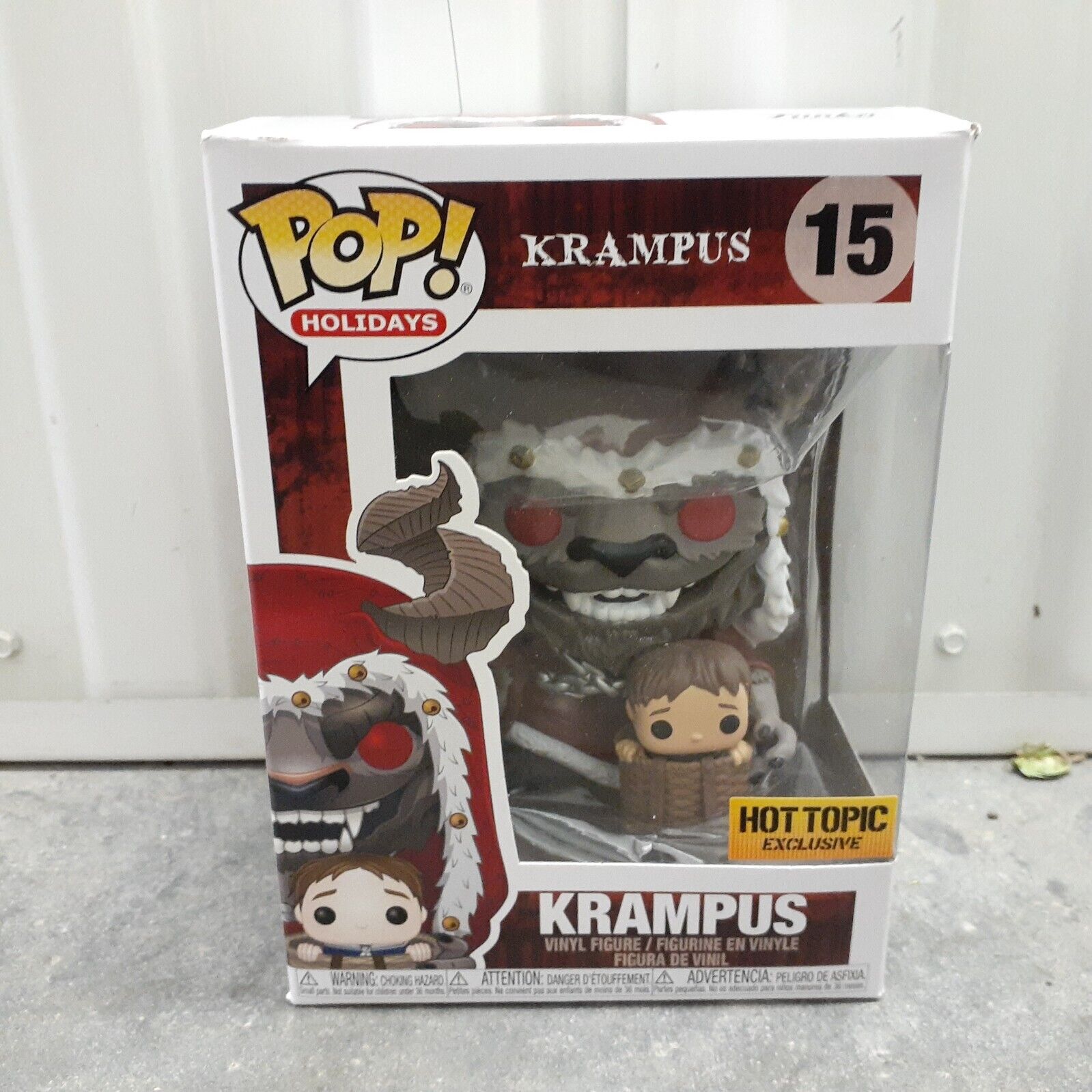 Funko Pop Holidays Krampus (with Child)  #15  Hot Topic Exclusive, Vaulted/Rare