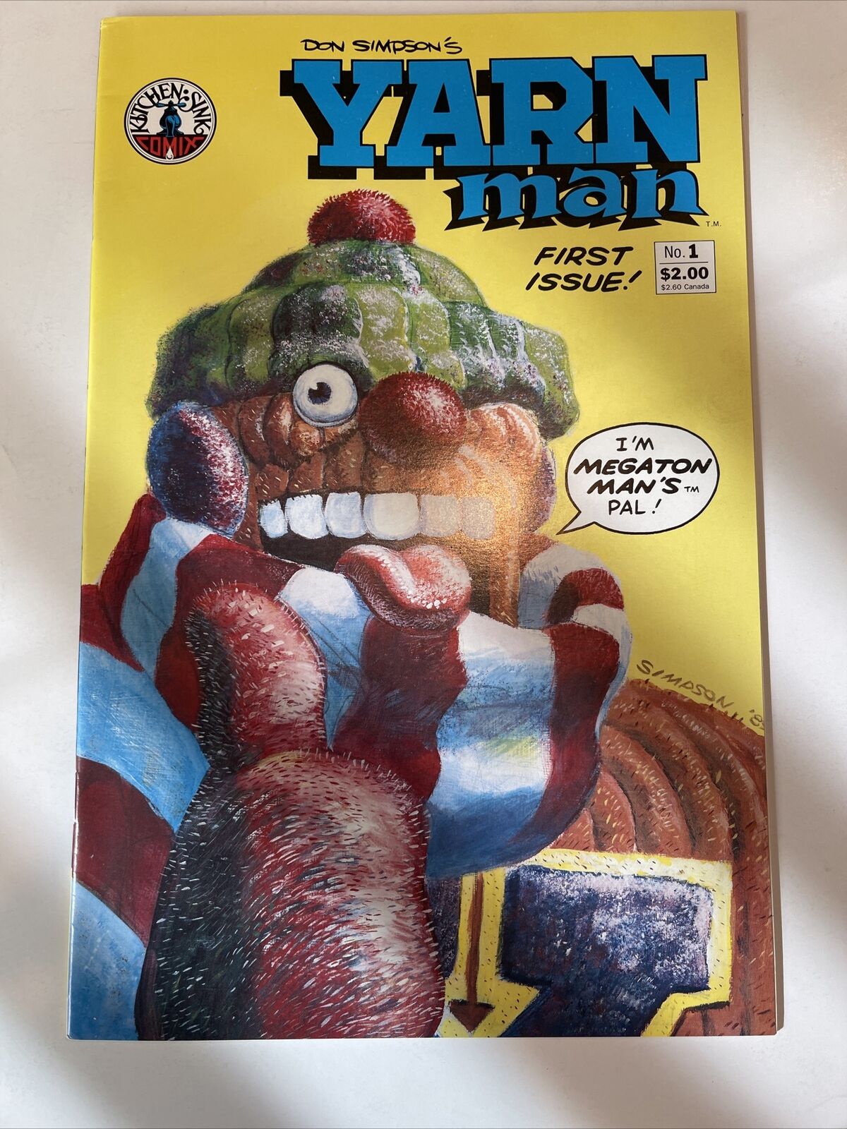 Yarn Man #1 - Kitchen Sink Comics 1989