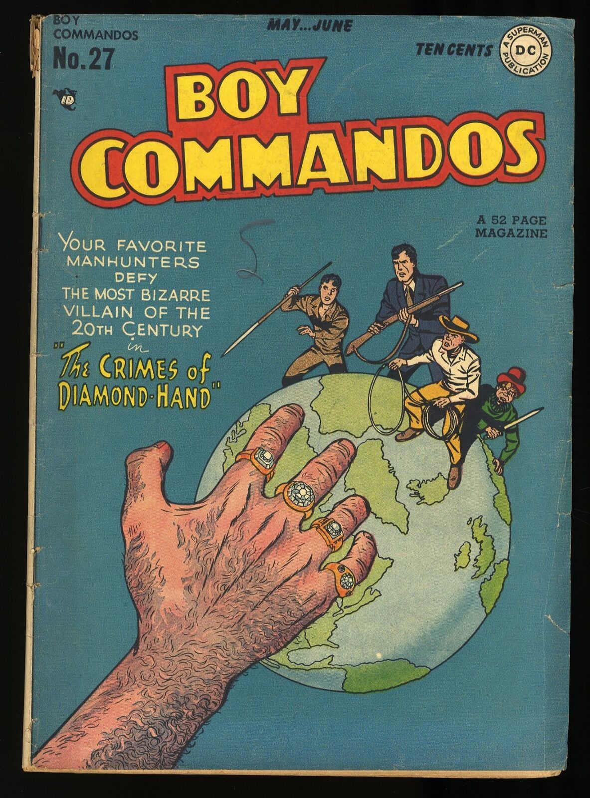 Boy Commandos (1942) #27 VG+ 4.5 Swan/Brodie Cover Rip Carter  DC Comics 1948