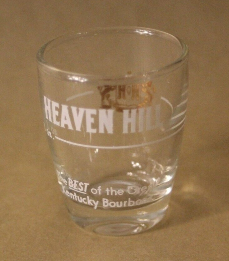 Heaven Hill The BEST of the Great Kentucky Bourbons 1oz Promotional Shot Glass