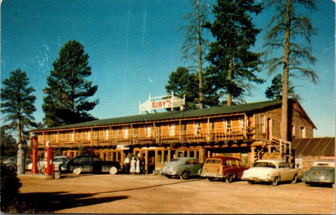 Vintage Postcard Ruby\'s Inn Gas Motel Bryce National Park Utah B4