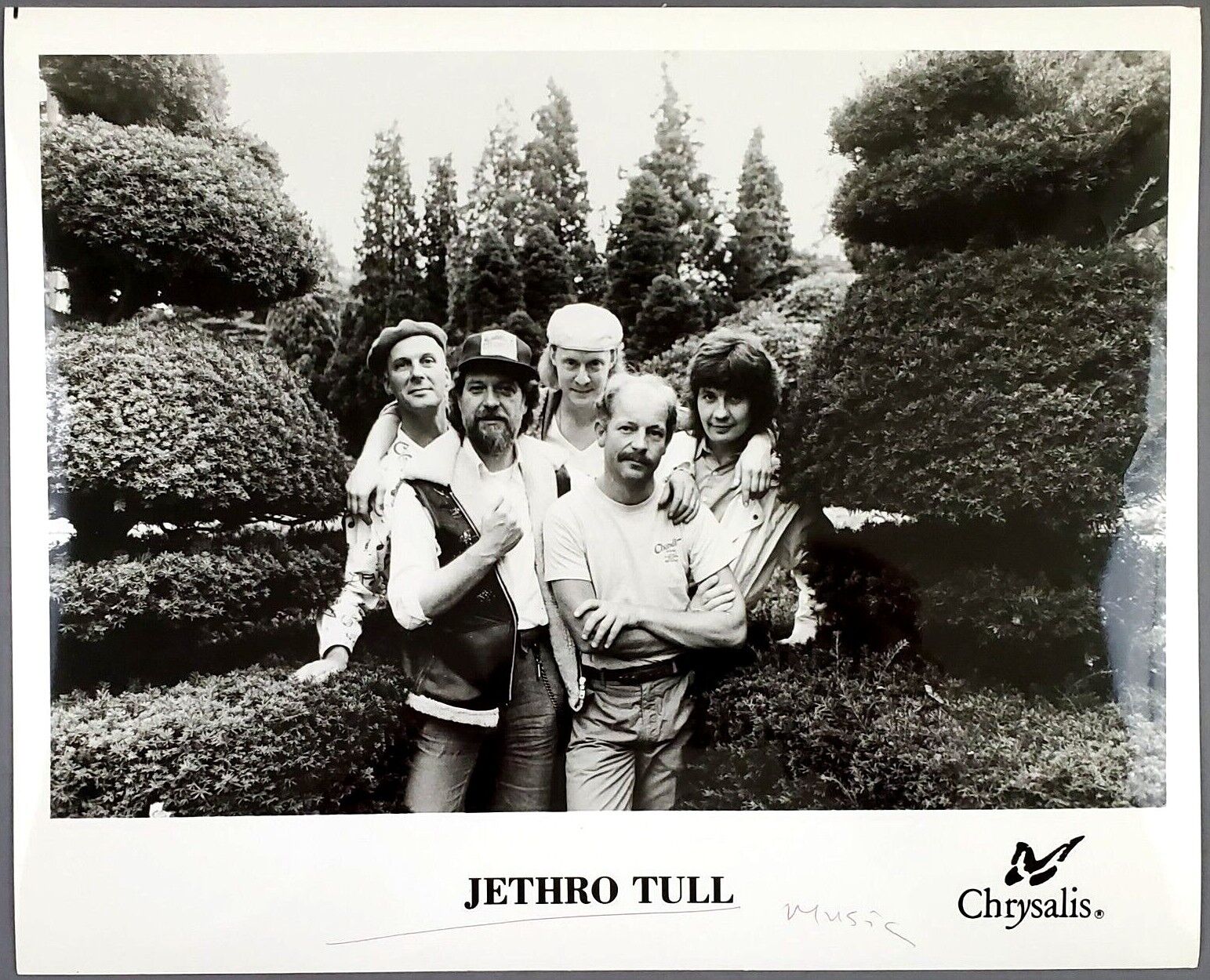 1990s Jethro Tull British Progressive Rock Band Press Photo Vintage Ian Anderson