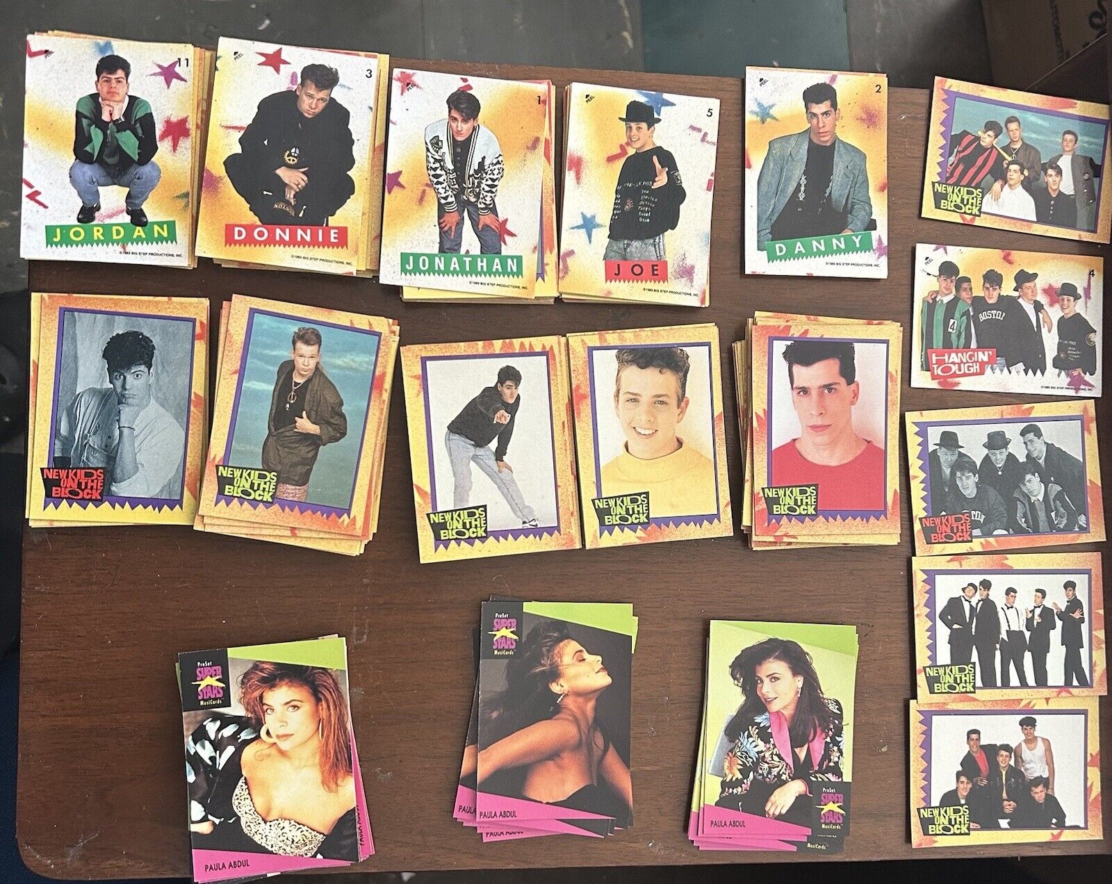 New Kids On The Block NKOTB and Paula Abdul 1989 Collector Cards NM..Just Opened