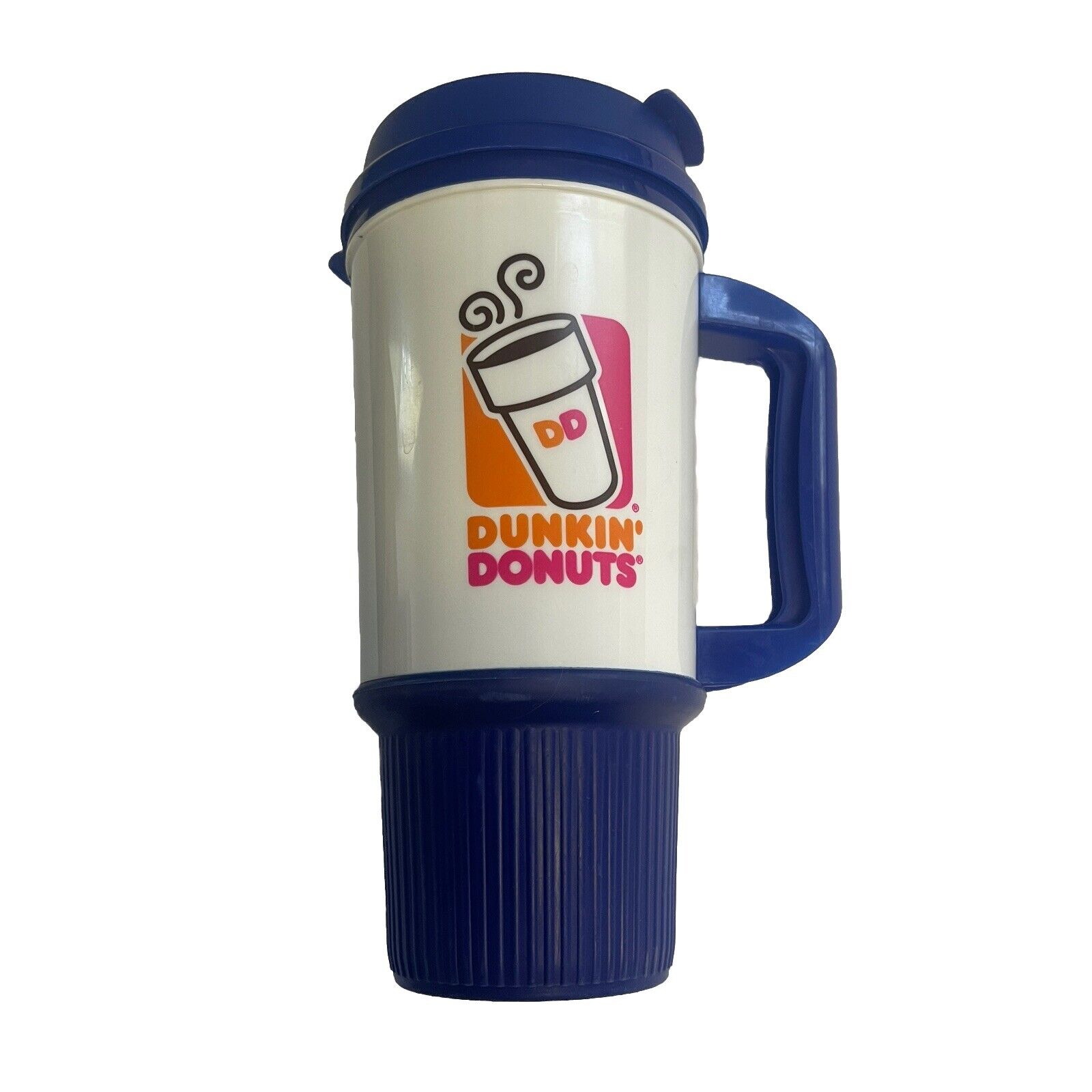 Vintage 2014 Dunkin Donuts Travel Tumbler Classic Navy Blue Made In The USA